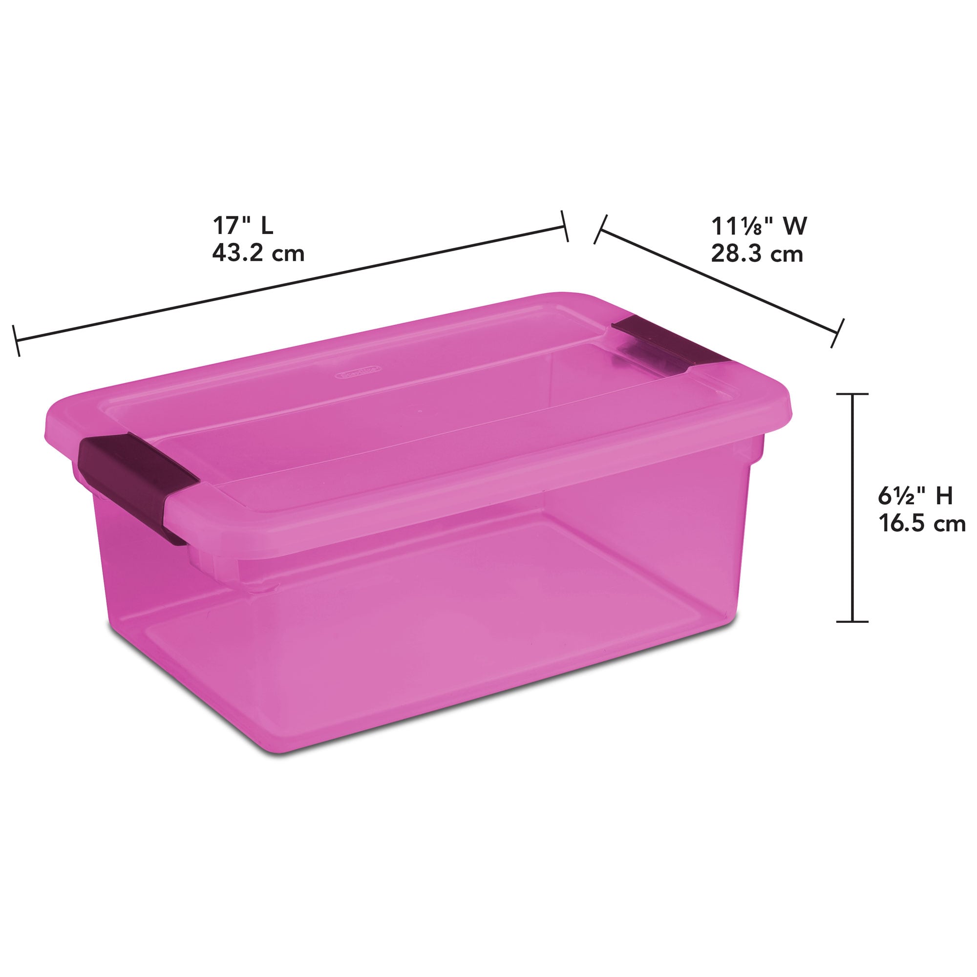 16.5-Qt. Storage Bin in Light Pink