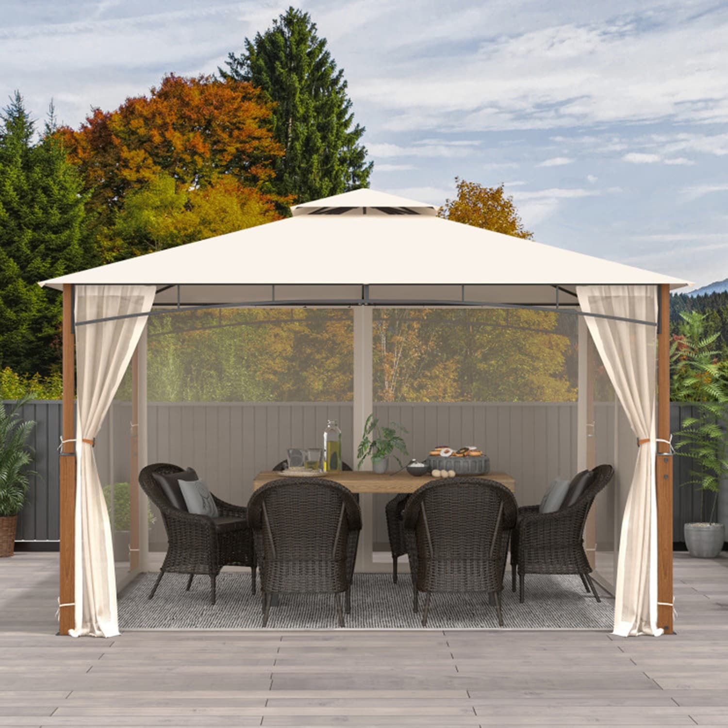 Mondawe MA-N17TOP444AAA Wood-Resin-Gazebos - View #2