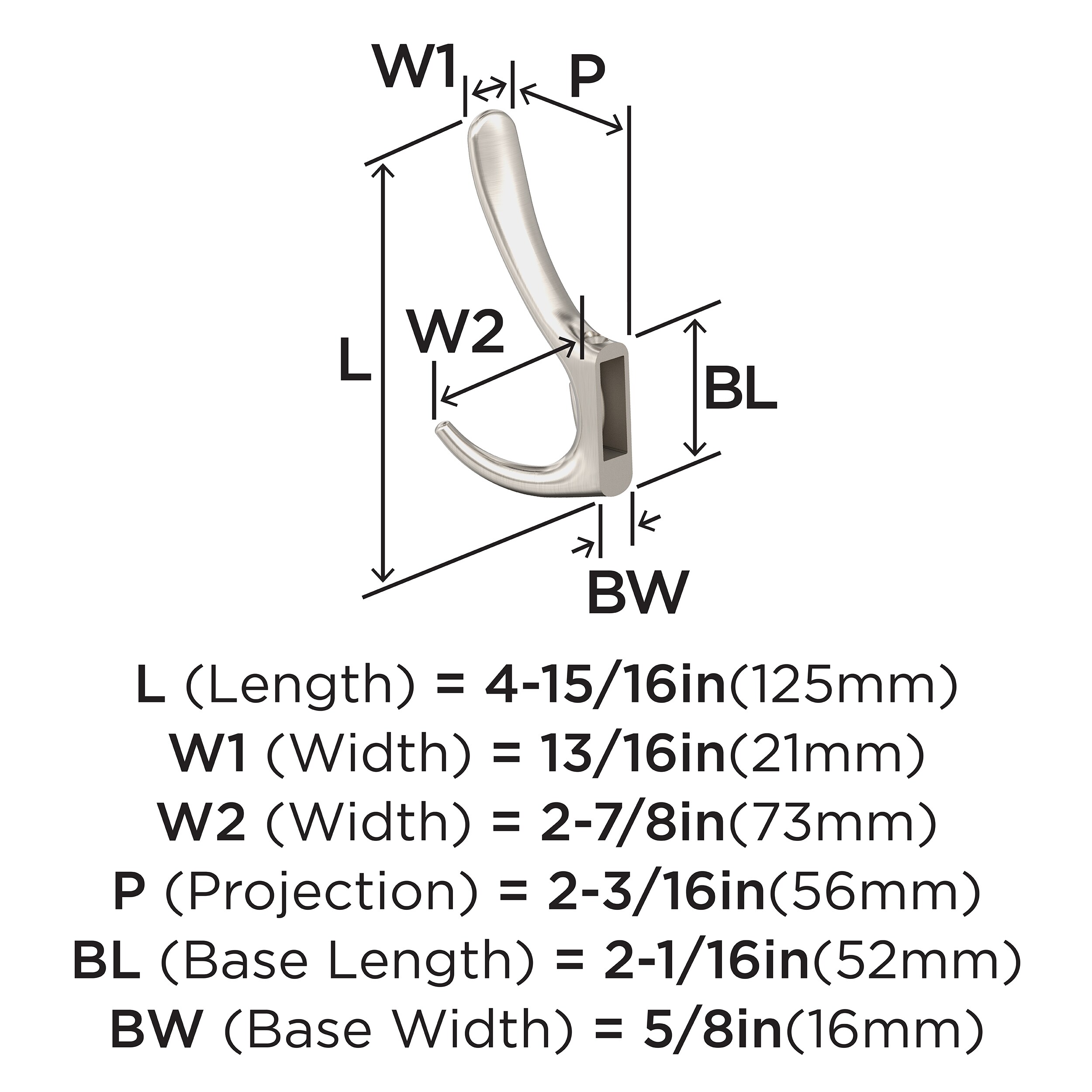 Amerock HBX37013G10 Decorative-Wall-Hooks - View #4