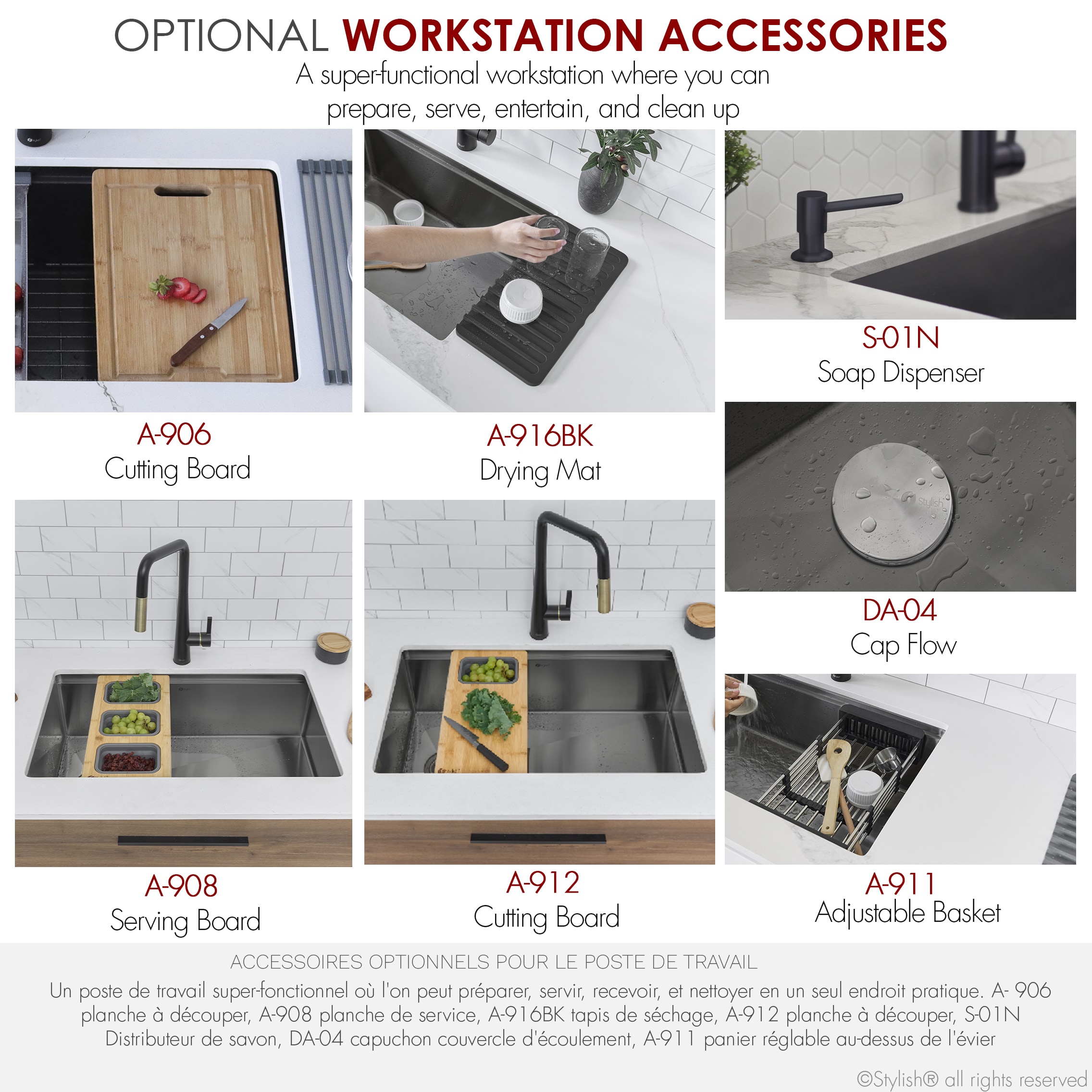 Stylish S-613WNK Kitchen-Sinks - View #13