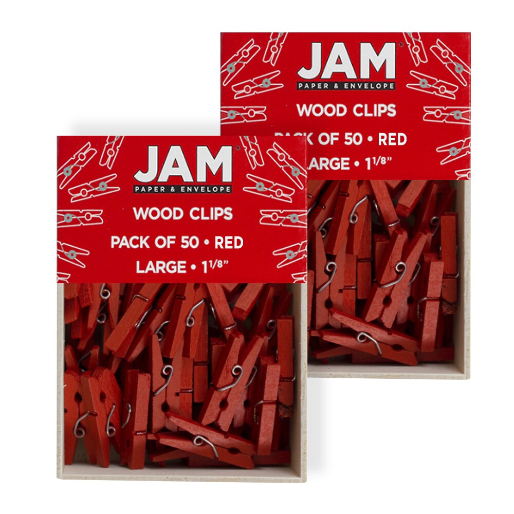 Wooden Spring Clothespins - 48 Pieces