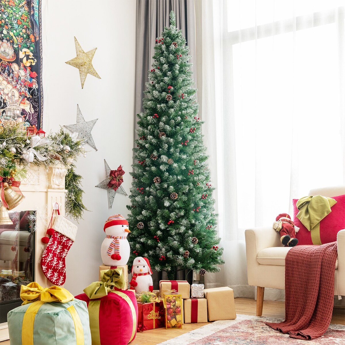 WELLFOR CM-HJY-23667US Artificial-Christmas-Trees - View #6
