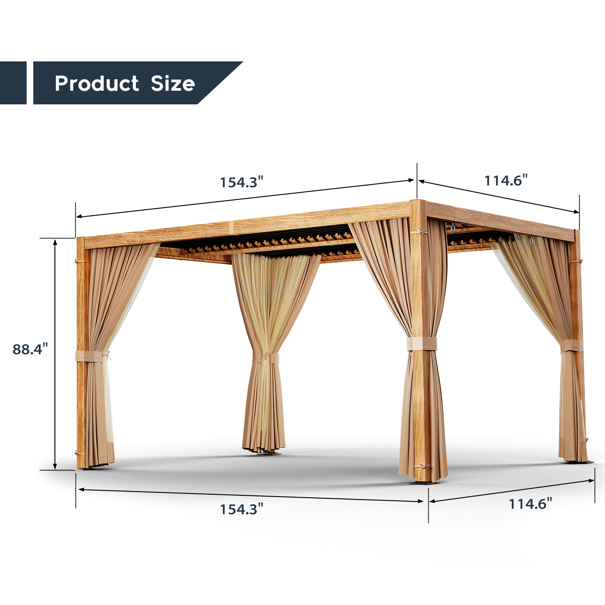  ZPPLBY-YM-1013-WL3 Pergolas-2 - View #6
