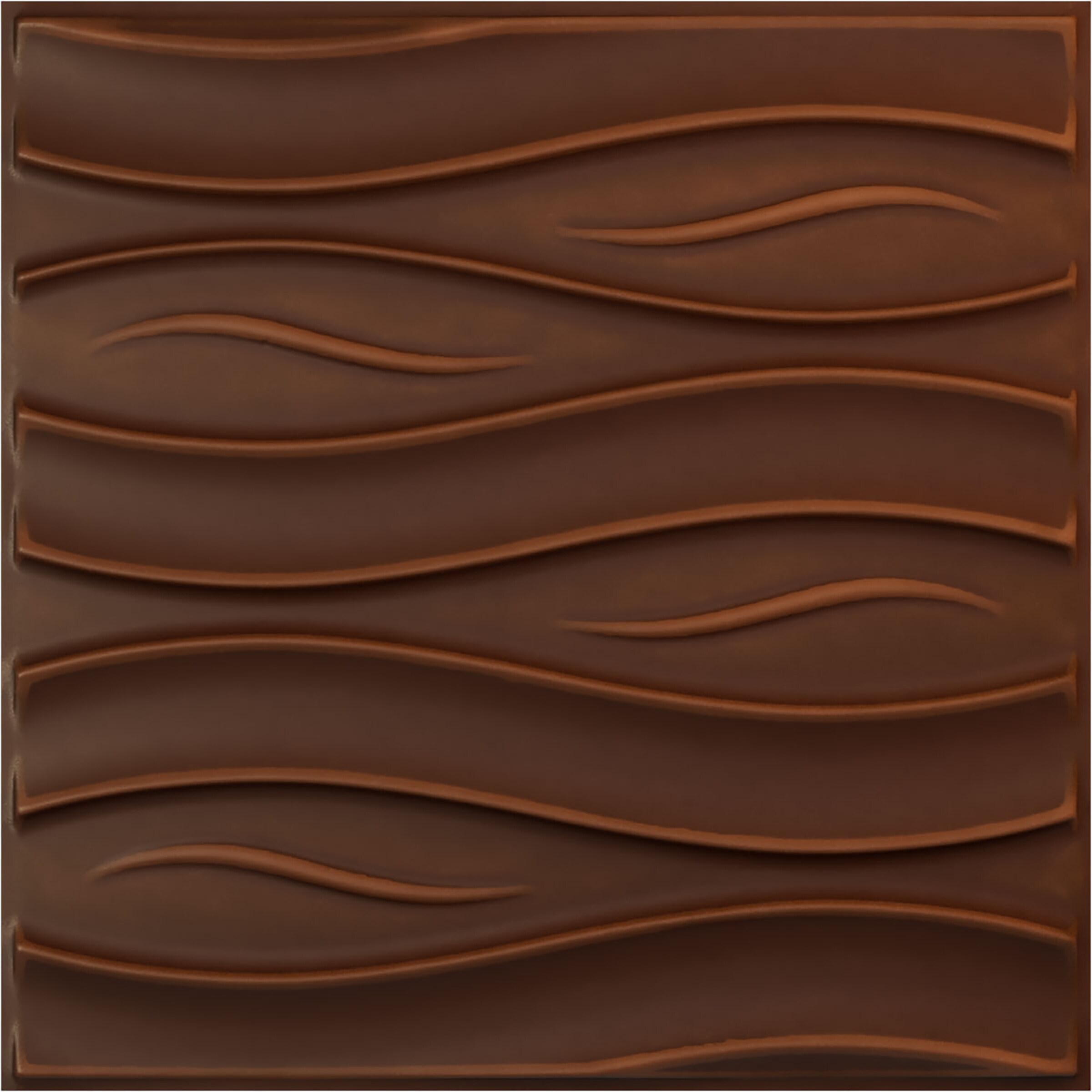 Ekena Millwork WP20X20SSDRU-CASE-12 19-5/8-in x 19-5/8-in Embossed Paintable/Stainable Red PVC Wall Panel ( 12 -Pack, Covers 32.04-sq ft )