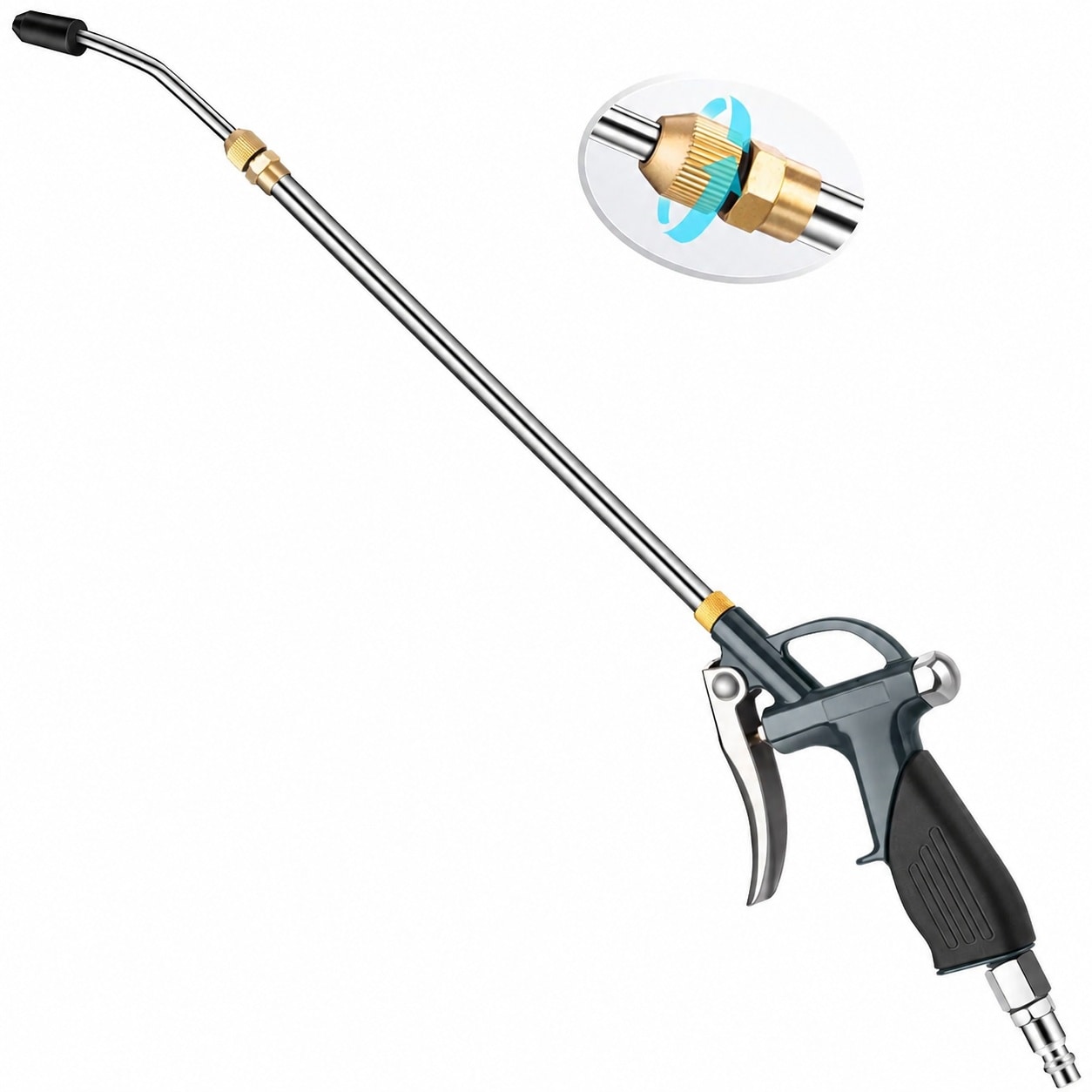 AKSCYZM - High Pressure Air Blower Gun 19 28 Inch Extension Long Air Nozzle Blow Gun with Rubber...