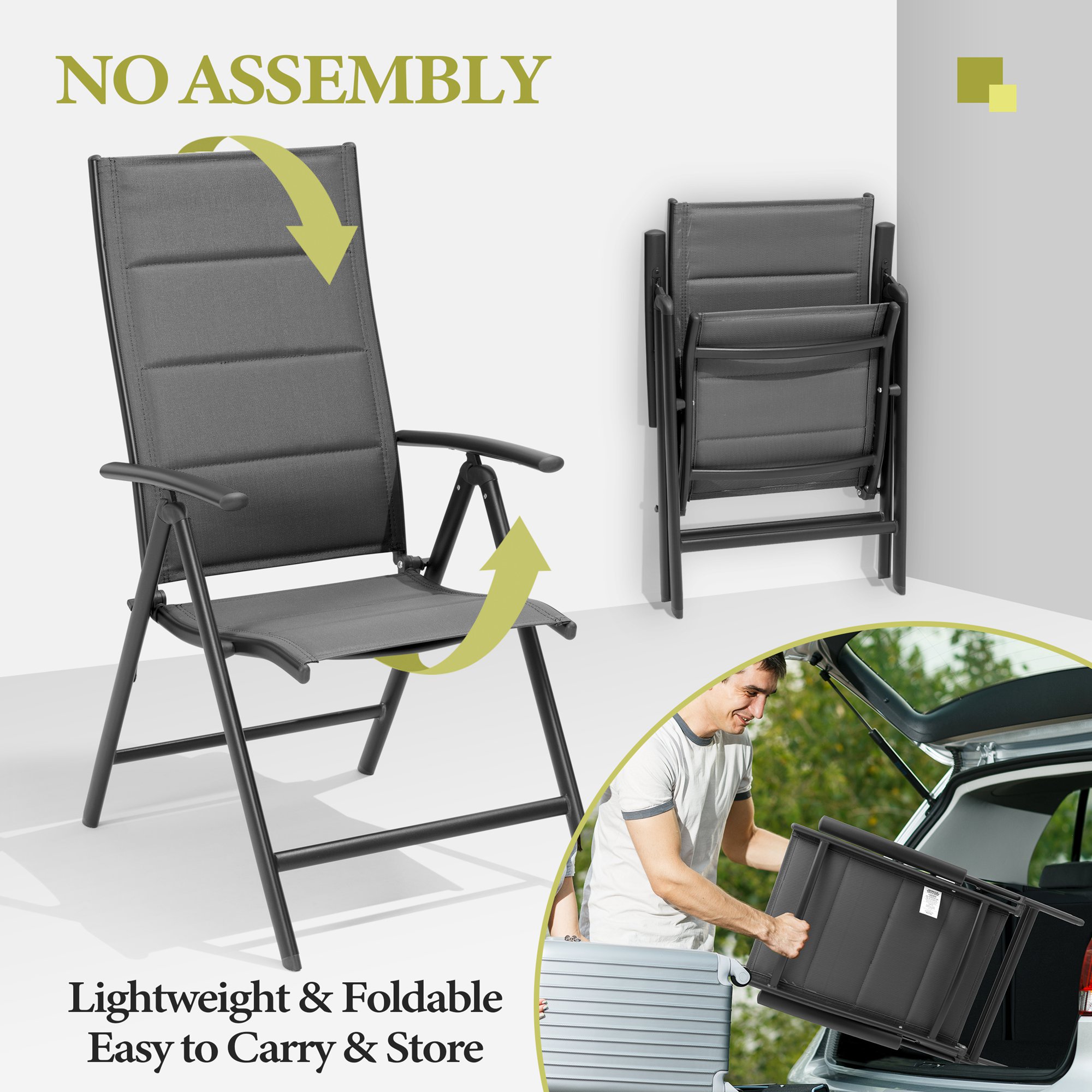 Crestlive Products CL-DC053DGY-2 Patio-Chairs - View #5