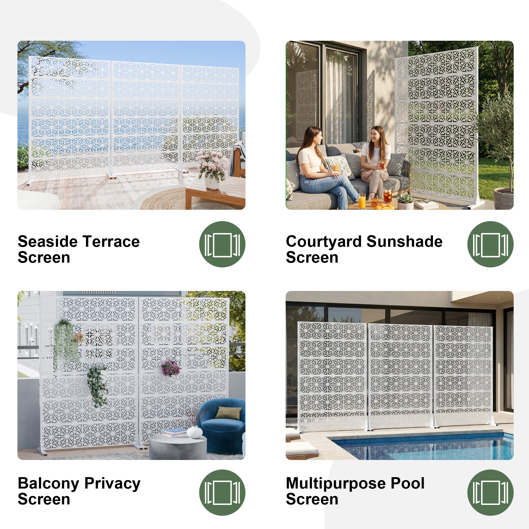 Misty Moon LW0409-OPS-PF355 Outdoor-Privacy-Screen - View #5