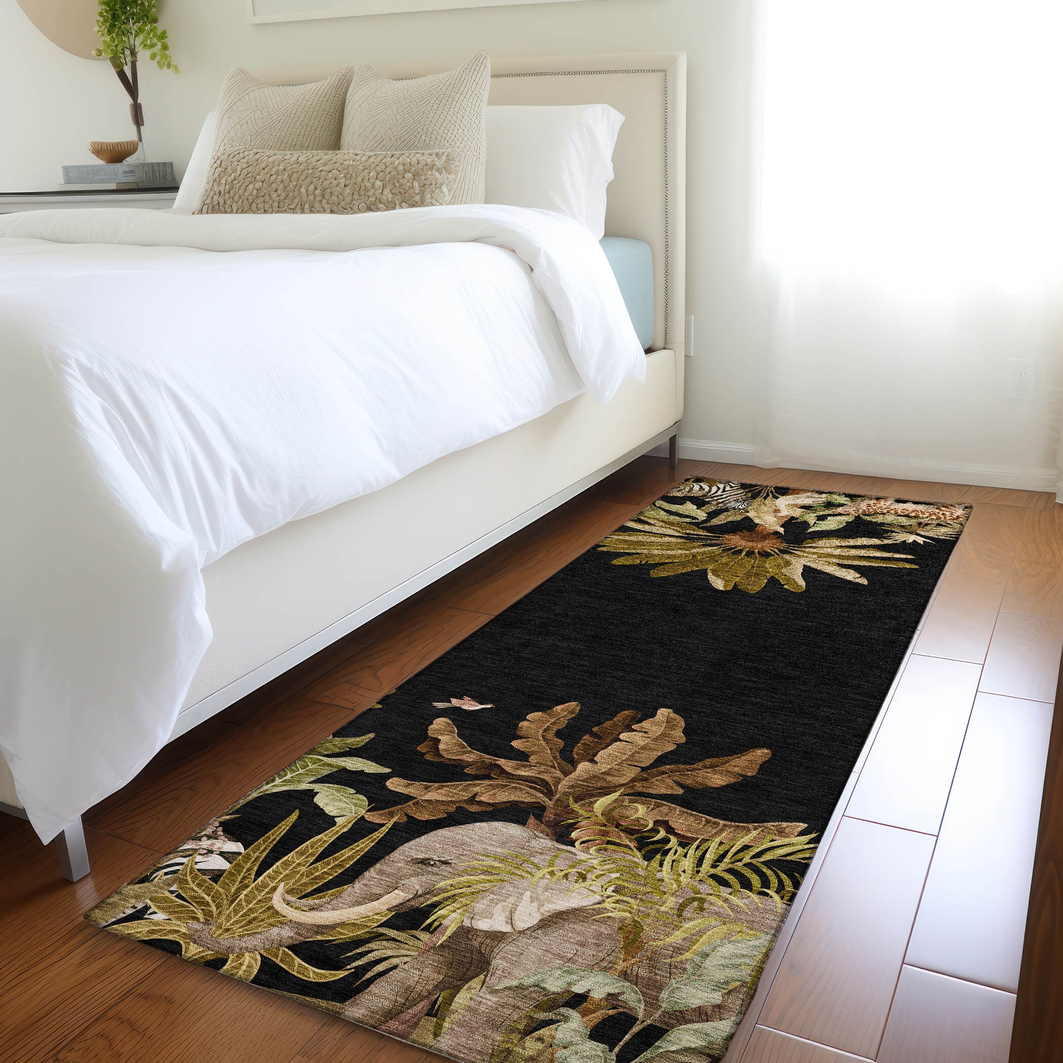 Addison Rugs AMF203MI2X8 Mayfield AMF203MI 2 x 7 (ft) Loomed Polyester Midnight Rectangular Indoor Geometric Machine washable Area rug