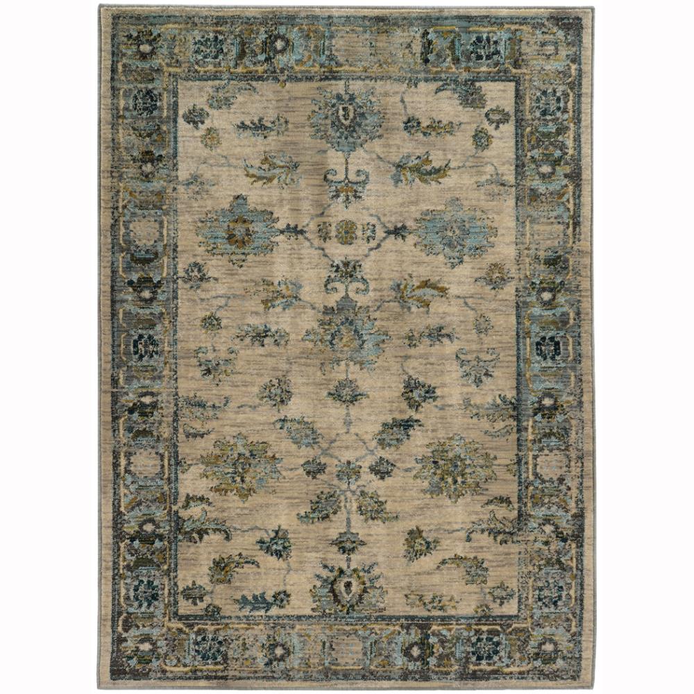 Archer Lane 517SDN1C4L Bandon 4 x 6 (ft) Synthetic Ivory Rectangular Indoor Floral/Botanical Area rug