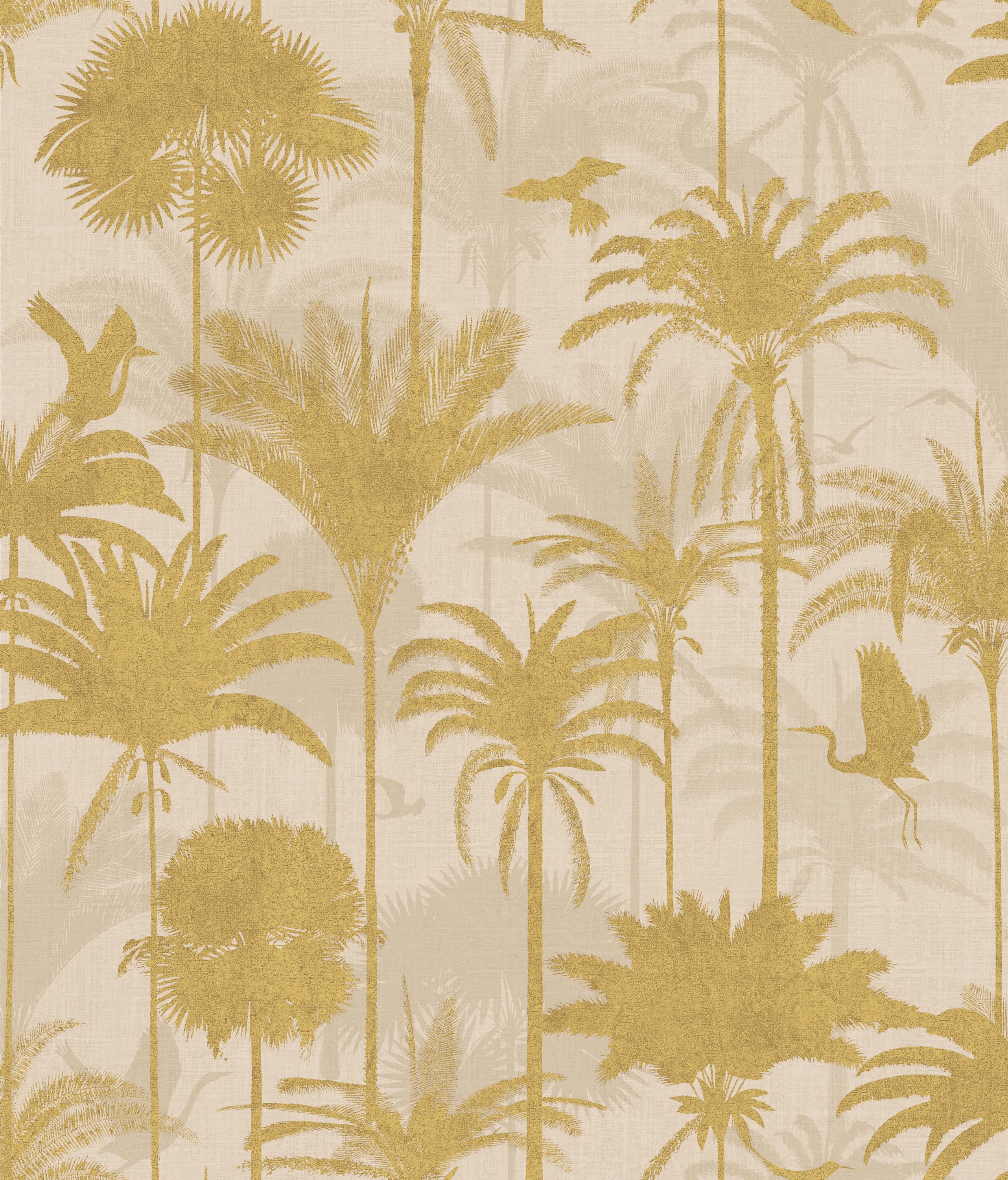 Tempaper RP15030 28-Sq. Feet Gold Vinyl Floral Self-adhesive Peel and Stick Wallpaper