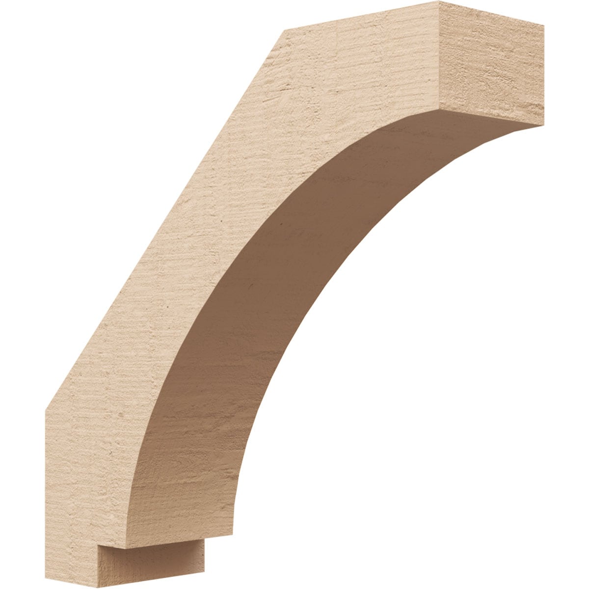 Ekena Millwork BRCUR05X18X18IMPRCPR 5-in x 18-in x 18-in Primed Urethane Imperial Rough Cedar TimberThane Knee Brace