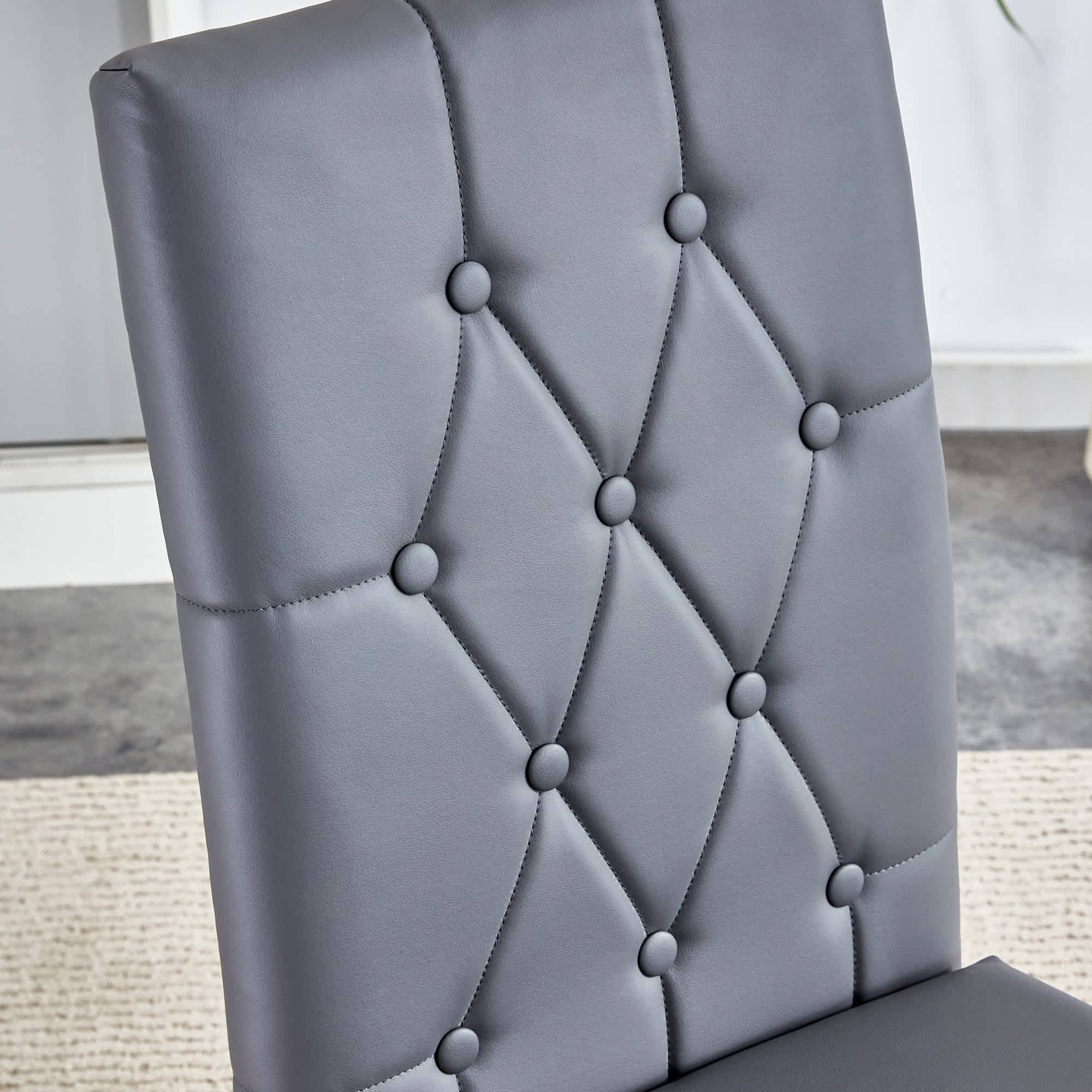 Vynxaria LEXY0071-DJCY-2GRY Dining-Chairs - View #9