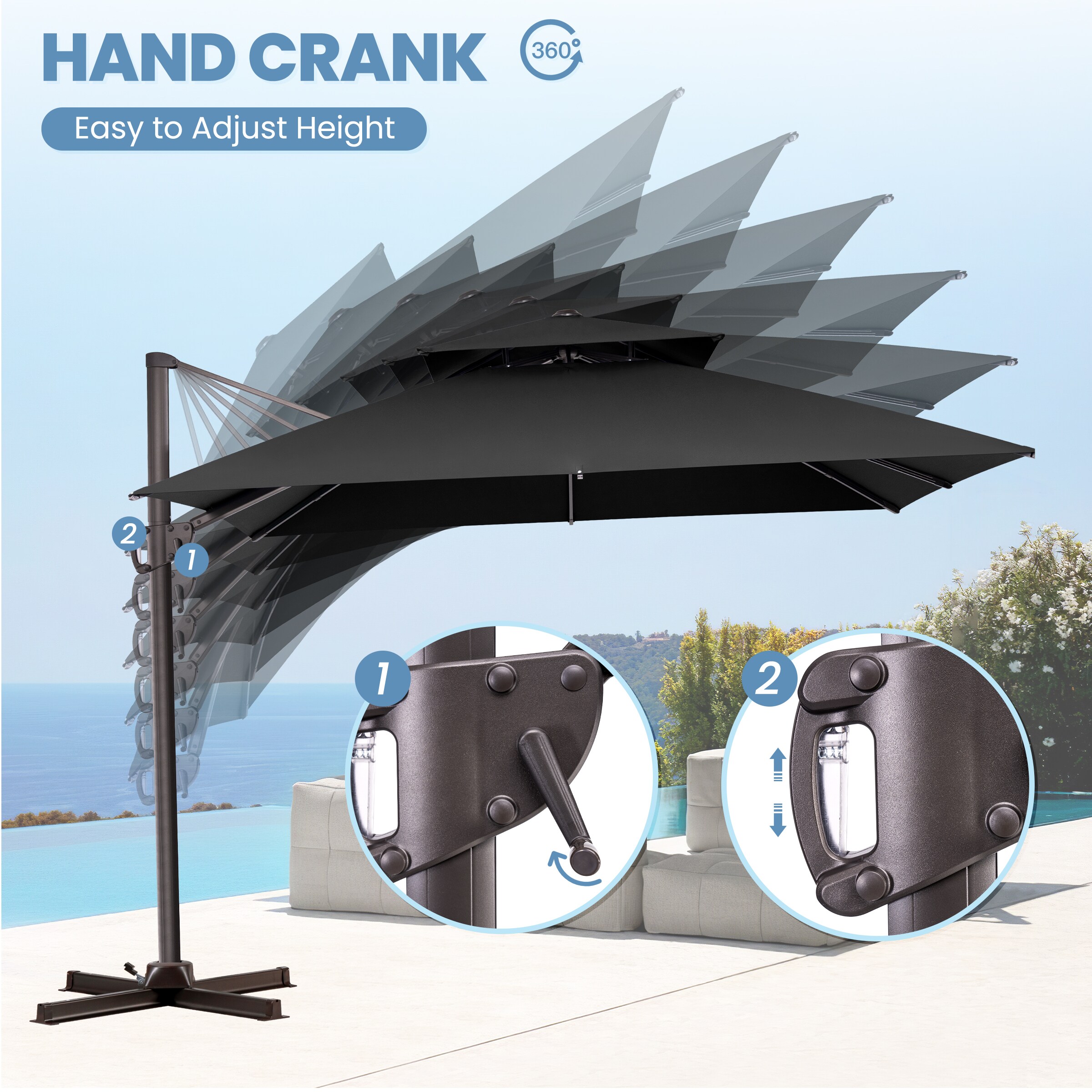 Crestlive Products CL-PU038BLK Umbrellas-2 - View #6