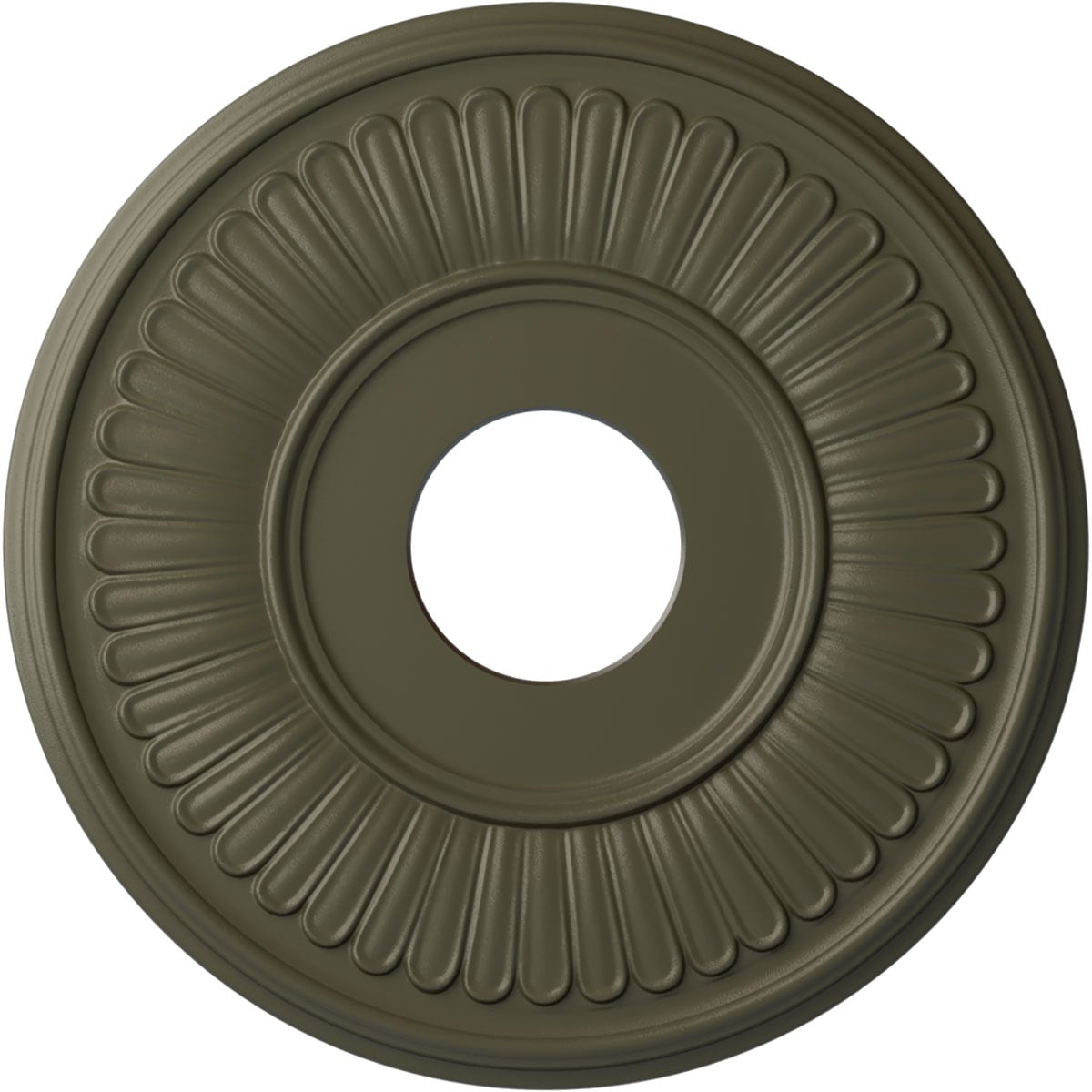 Ekena Millwork CM15BEWHF Berkshire 15.75-in W x 15.75-in L Painted Witch Hazel Polyurethane Whole Ceiling Medallion