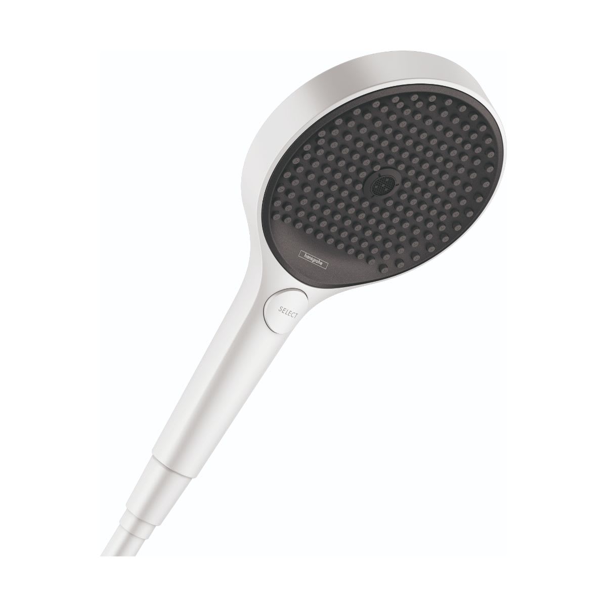 Hansgrohe 26864701 Rainfinity 5.25 inch 3-Function 2.5 GPM Round Handshower Only in Matte White