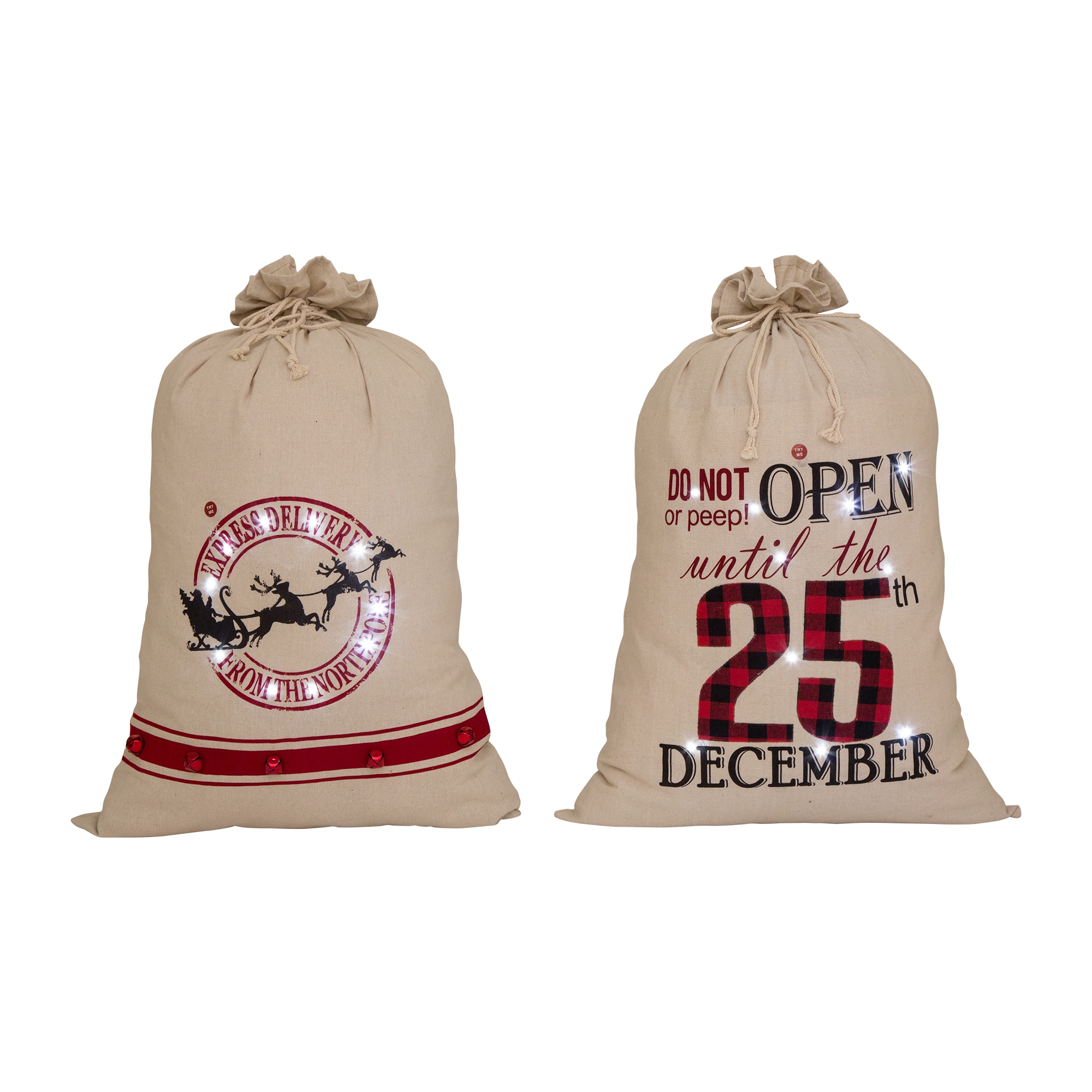 Glitzhome GH1107202628 36-in Decoration (2-Pack) Battery-operated Christmas Decor