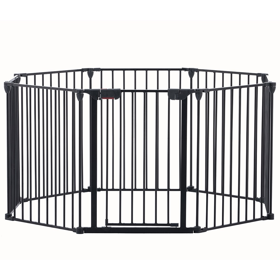 Gaierptone B230517-1 Pens and Runs 29-Inches x 199.6-Inches Black Steel Indoor/Outdoor Playpen