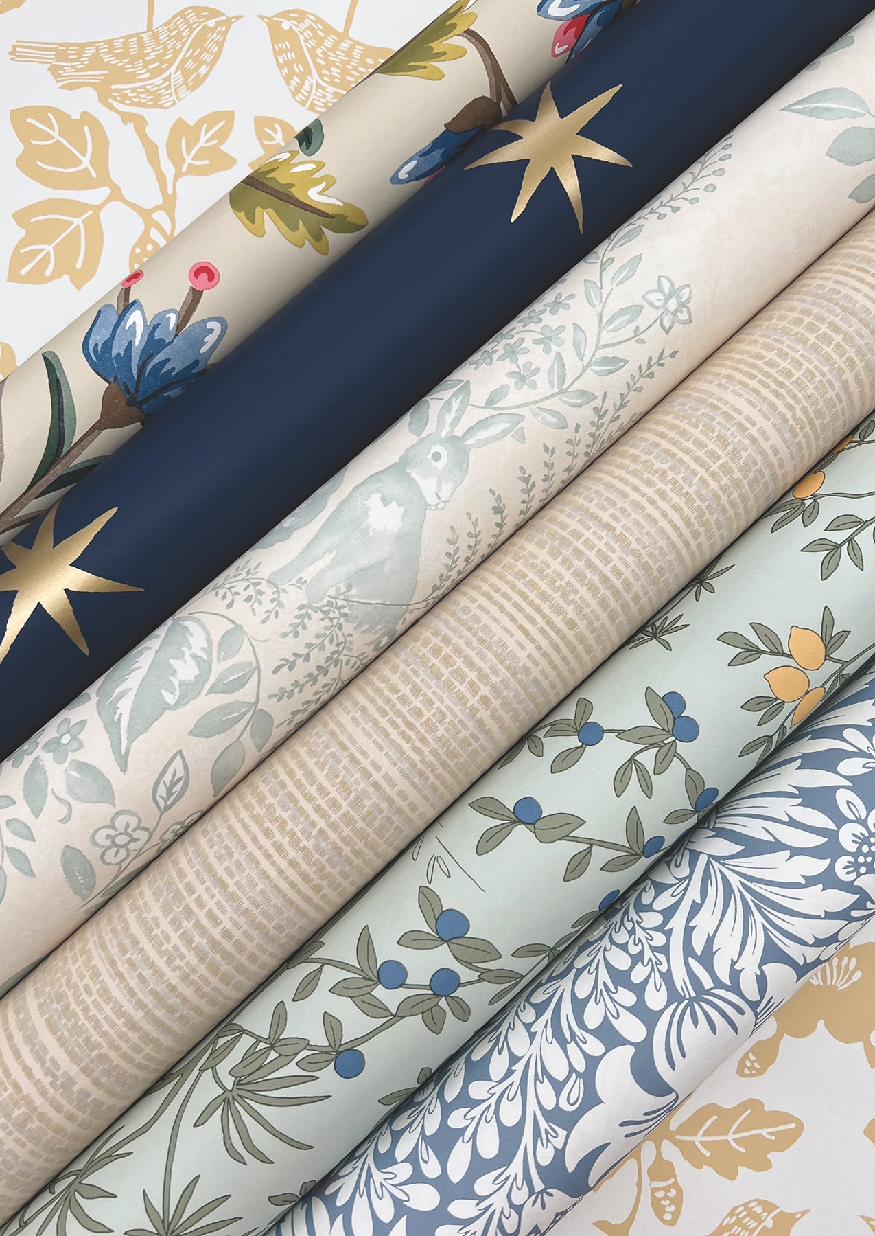 Ochre Yellow Damask Self-Adhesive Peel and Stick Wallpaper