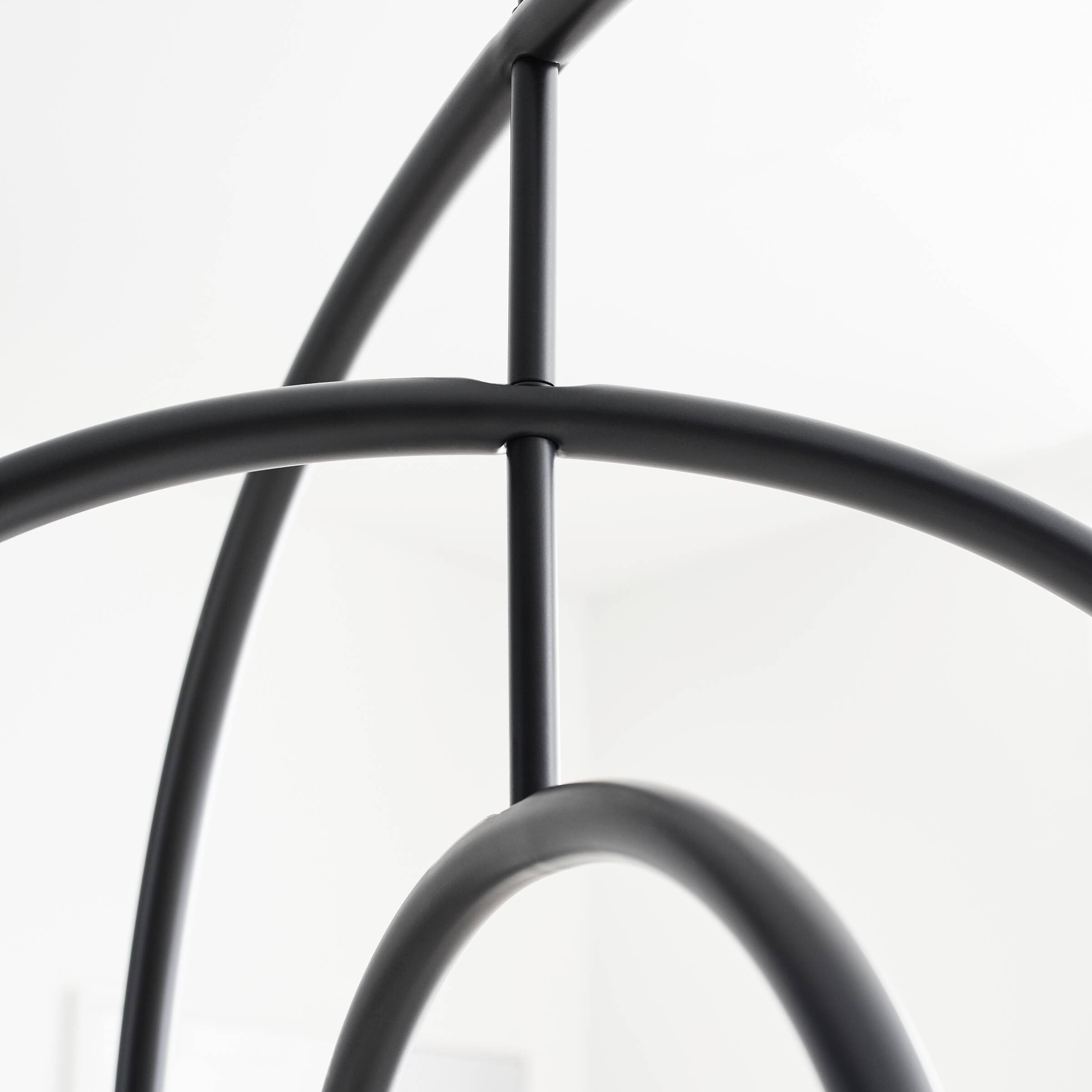 Hadden 6-Light Midnight Black Modern Chandelier