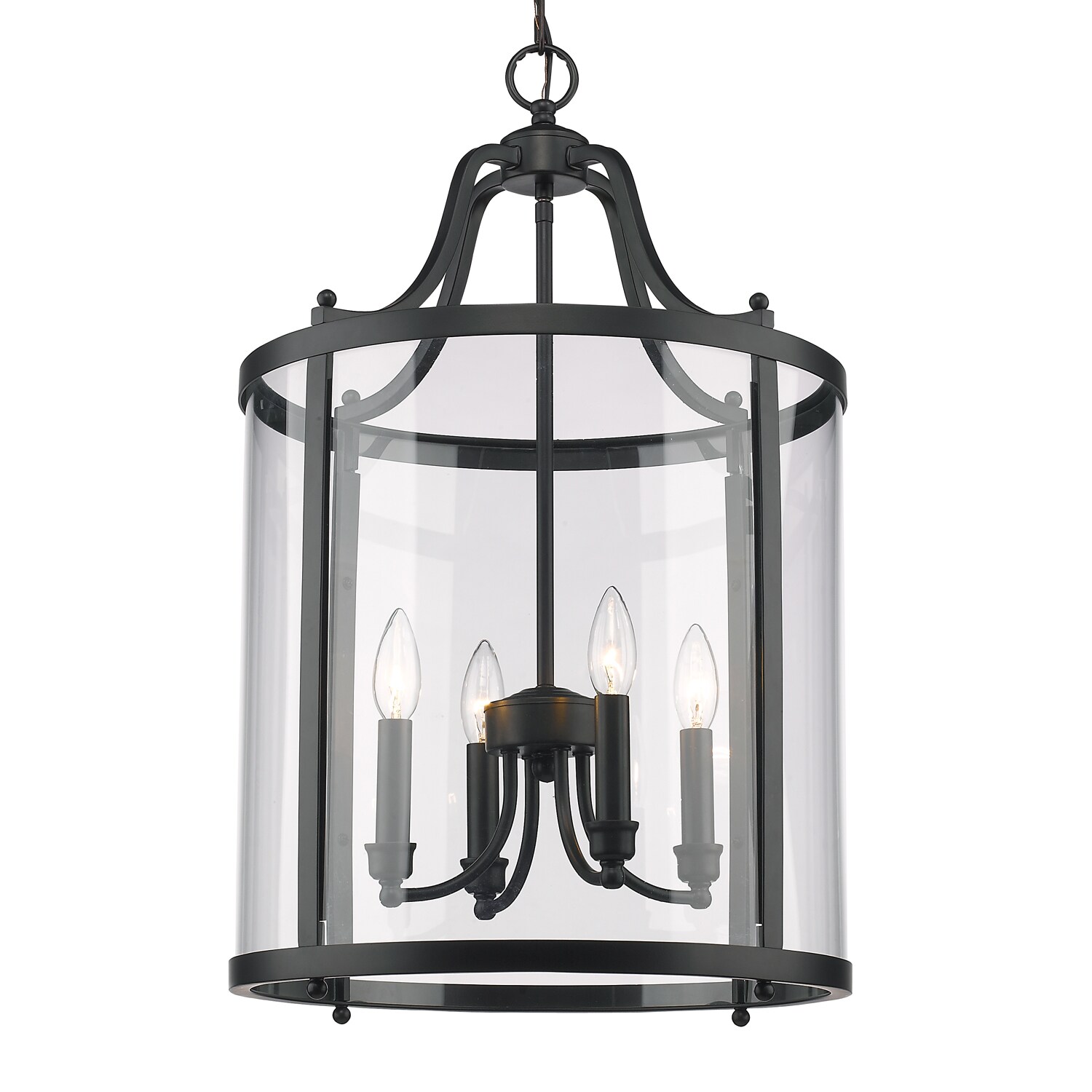 Golden Lighting 1157-4P BLK Pendant-Lights - View #3