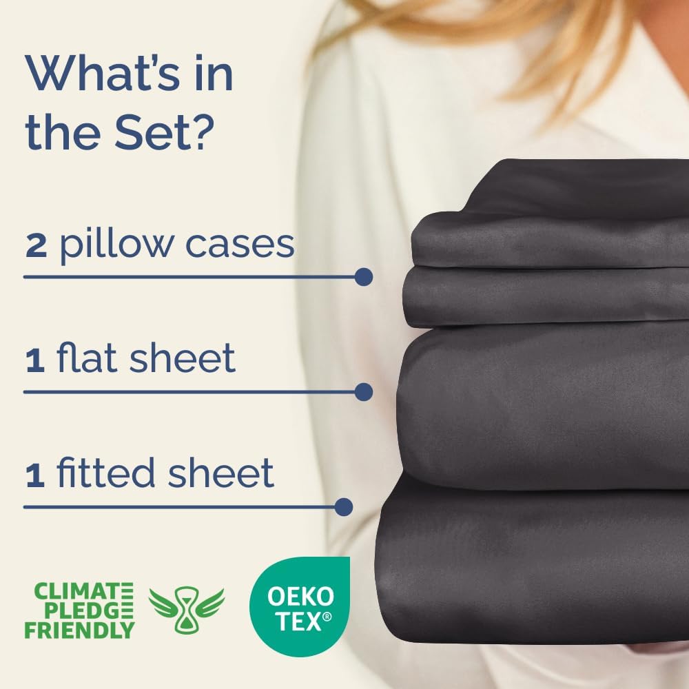 CGK Linens 4PC400TCKINGDARKGREY Sheet-Sets - View #4