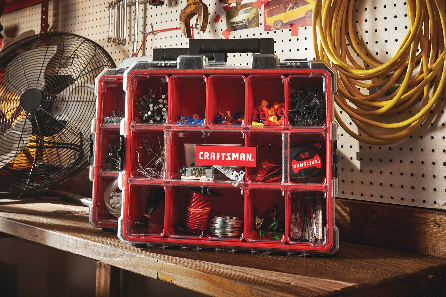 Craftsman 2-Pack 14-Compartment Plastic Small Parts Organizers | CMST60944M