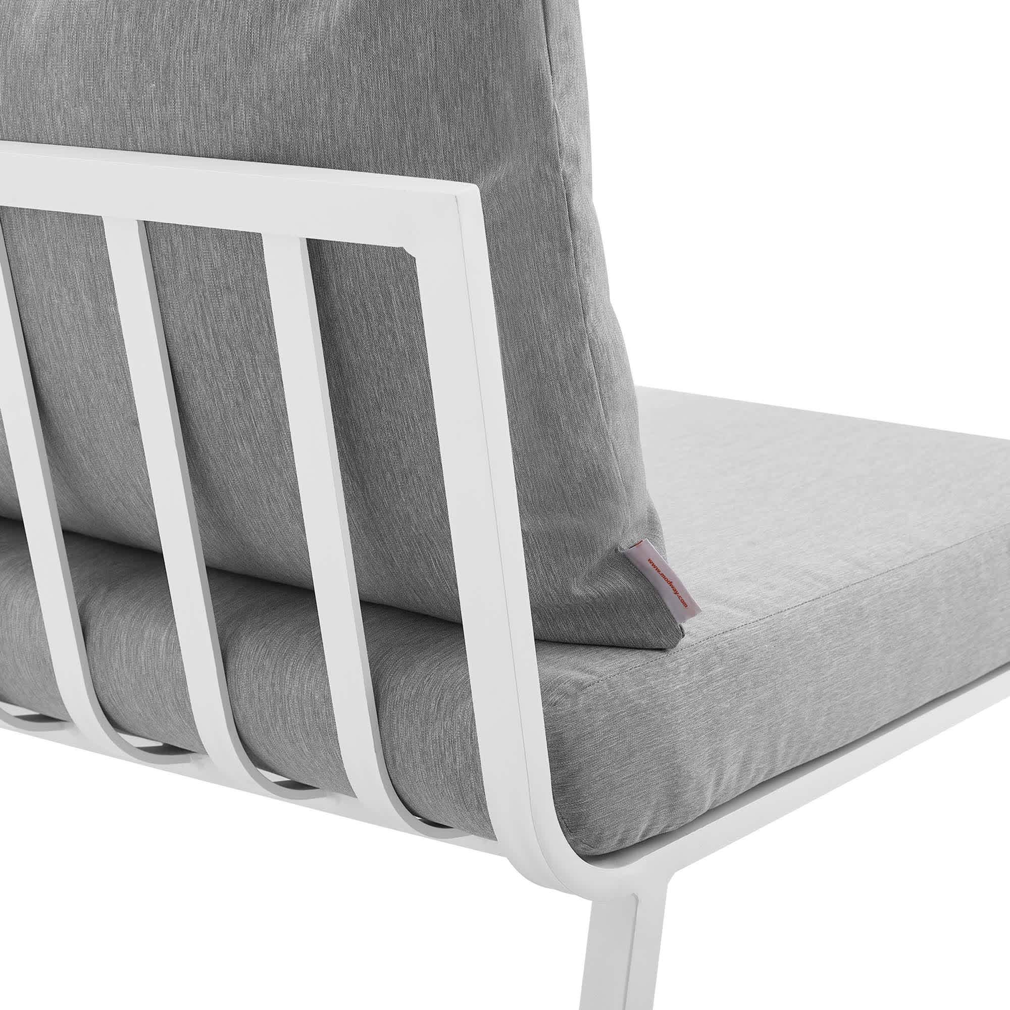 Modway EEI-3567-WHI-GRY Patio-Sofas-Daybeds - View #4