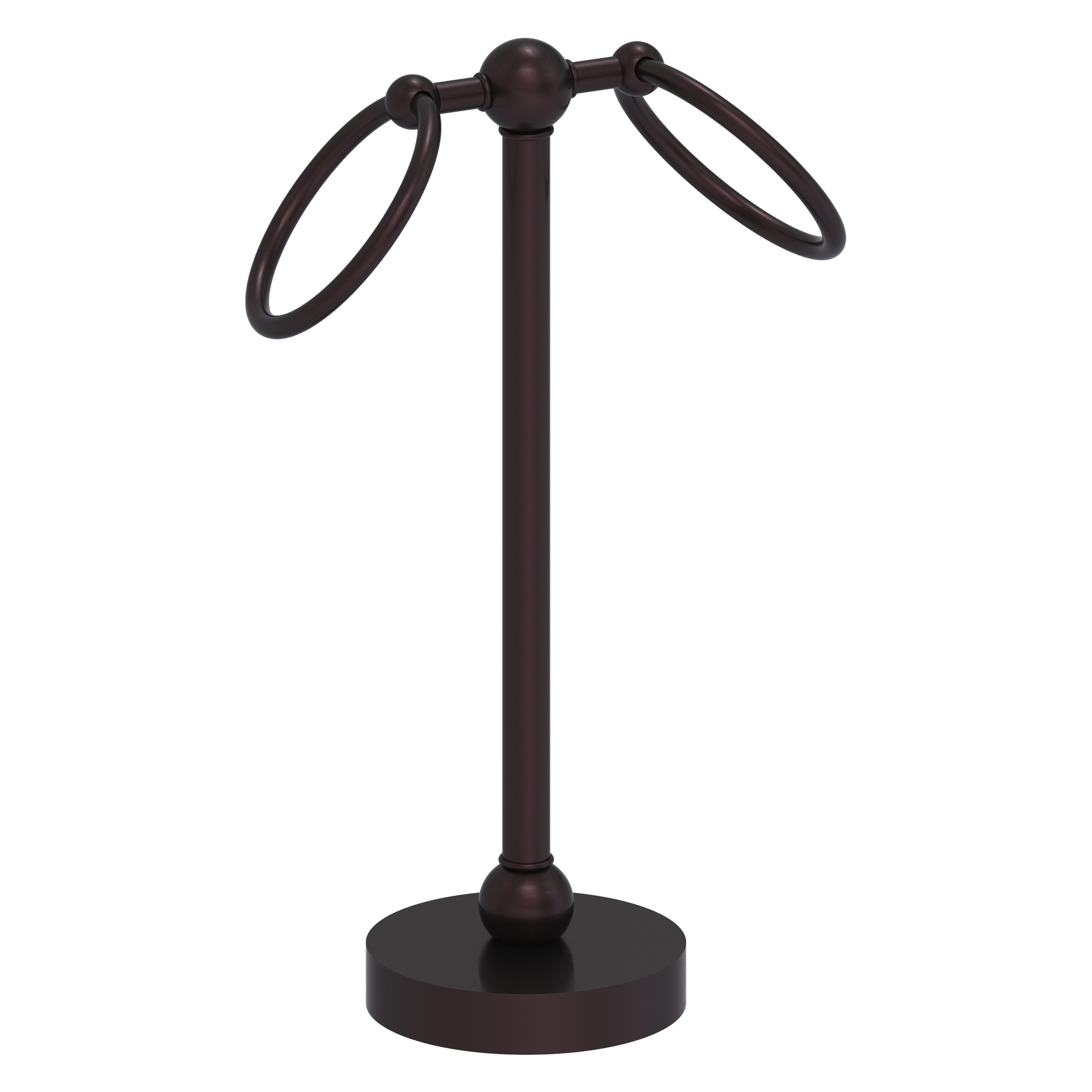 Allied Brass GL-53-ABZ Antique Bronze Freestanding countertop Double Towel Ring