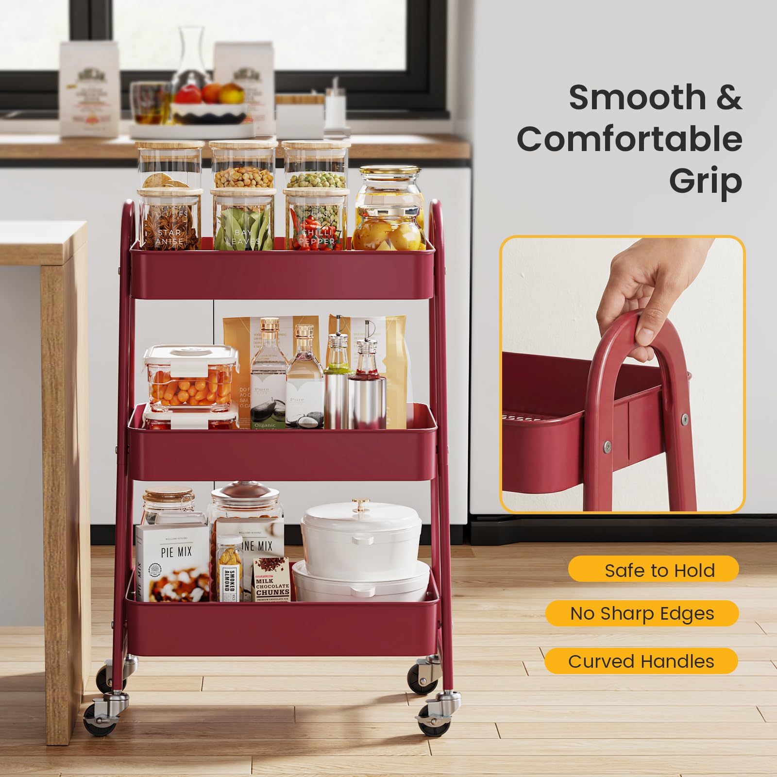 Haysky LSRY-TC3L-RD Utility-Carts - View #5