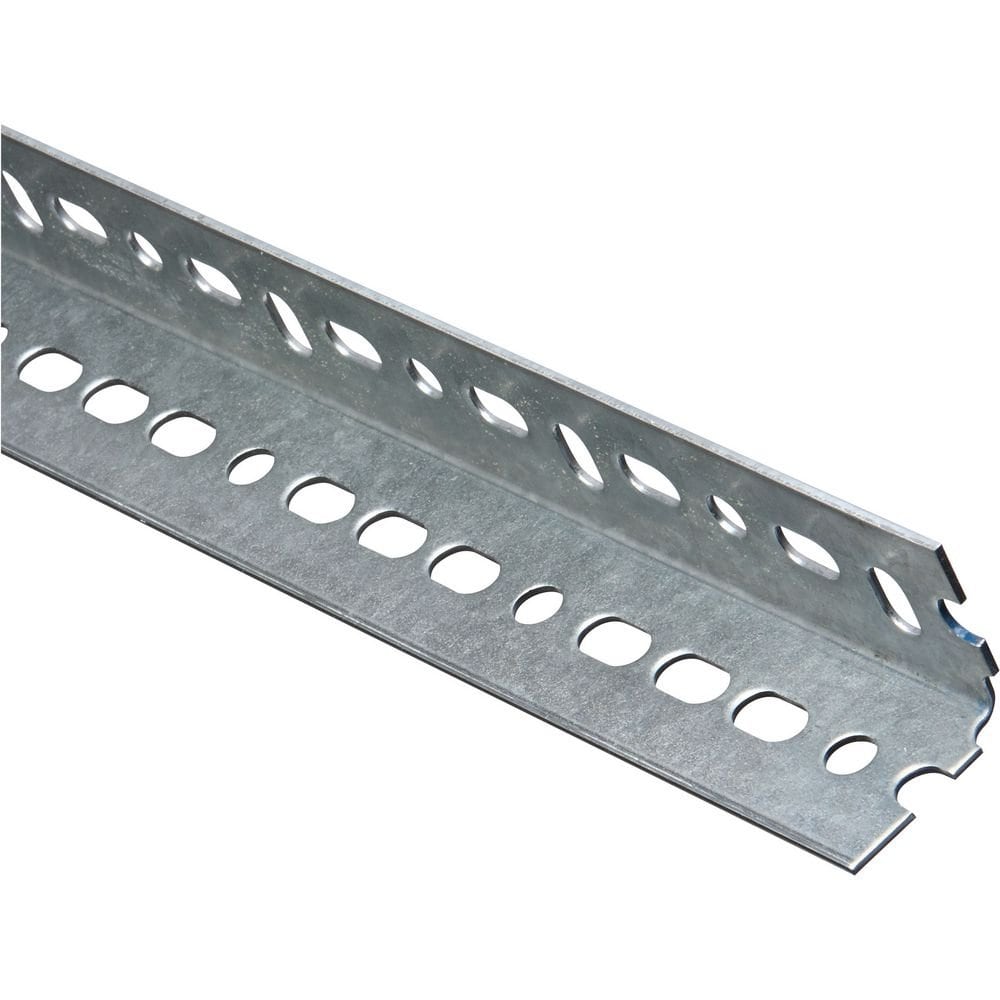 National Hardware 1-1/2 x 48 Galvanized Slotted Steel Angle 14 Gauge #N180083