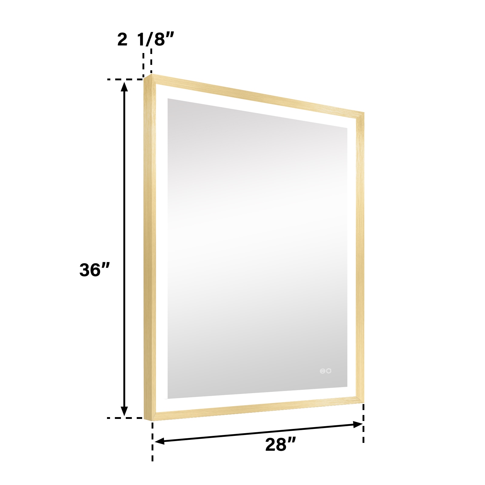 Forclover MRE-6F2836GD Framed-Bath-Mirrors - View #10