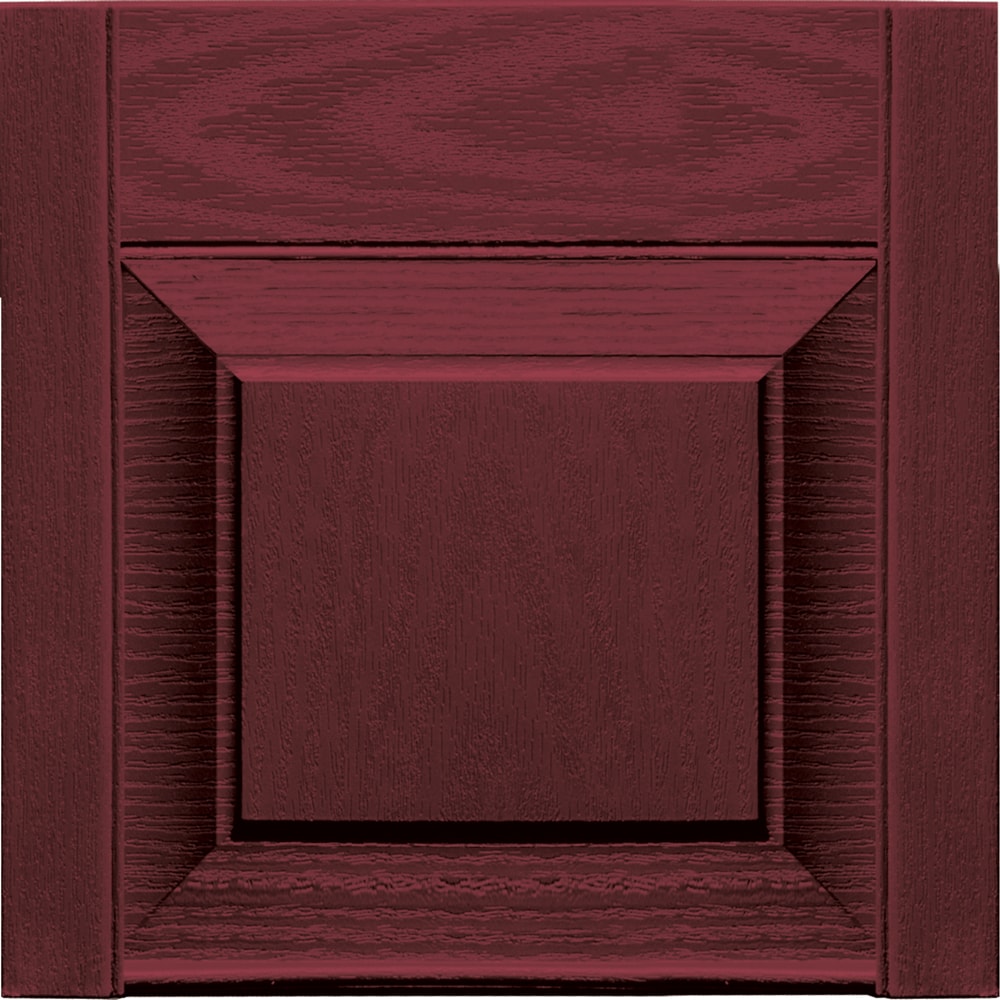 Vantage V0971211078 12-Inches x 12-Inches Wineberry Vinyl Transom Shutter Top Set