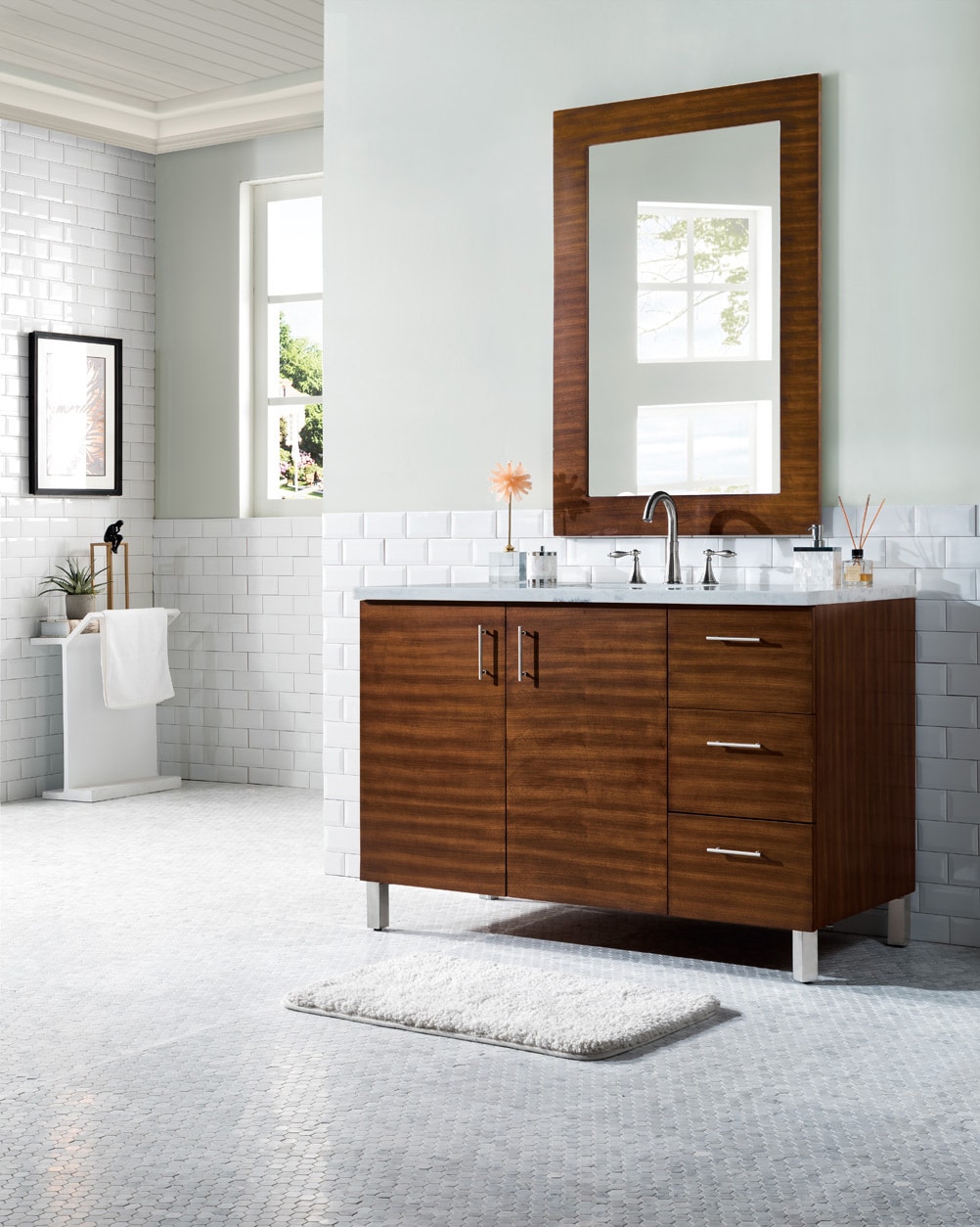 Shaw 48 Walnut Single Vanity