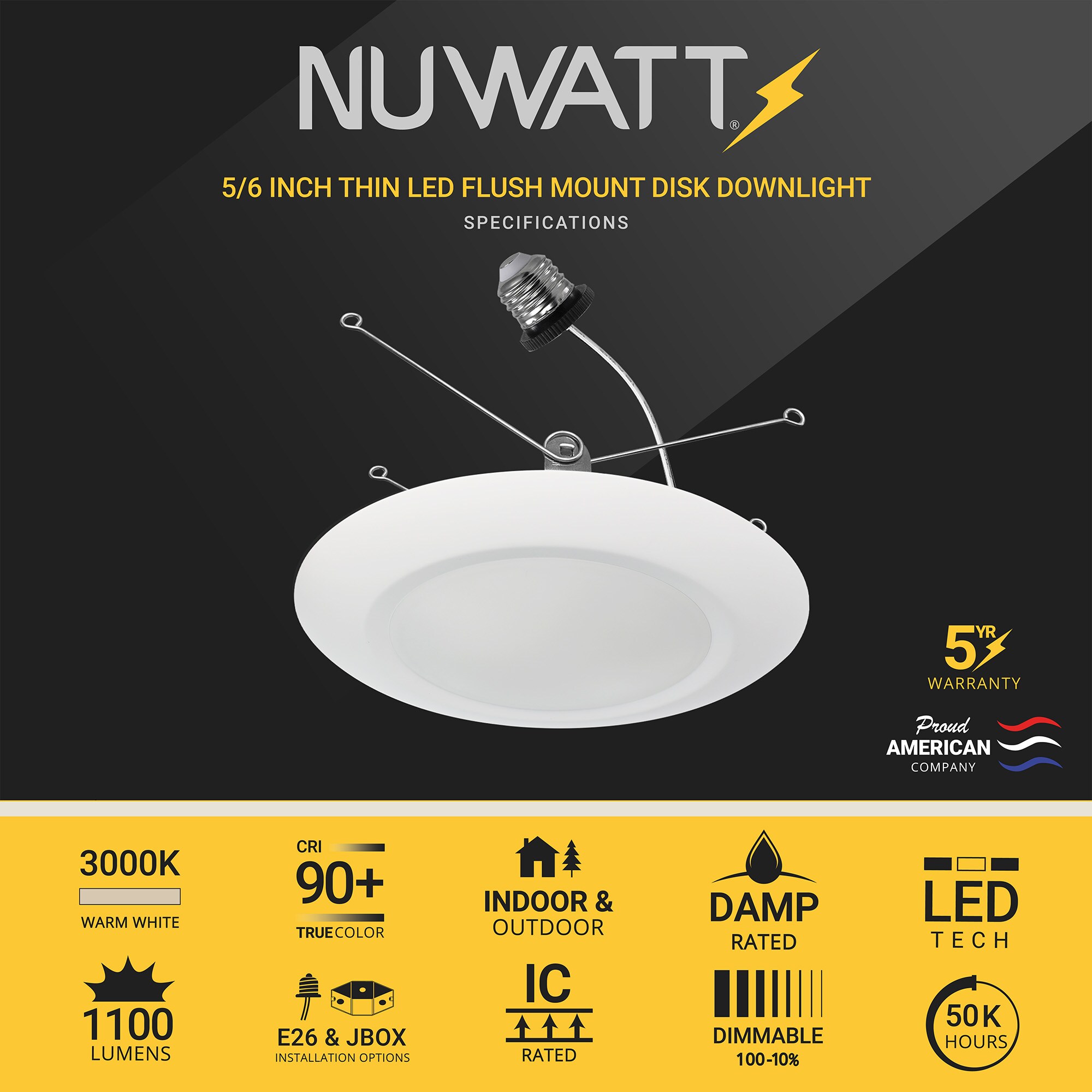 NUWATT NW-R-DSK-6-15W30K6P Led-Retrofit-Downlight - View #2