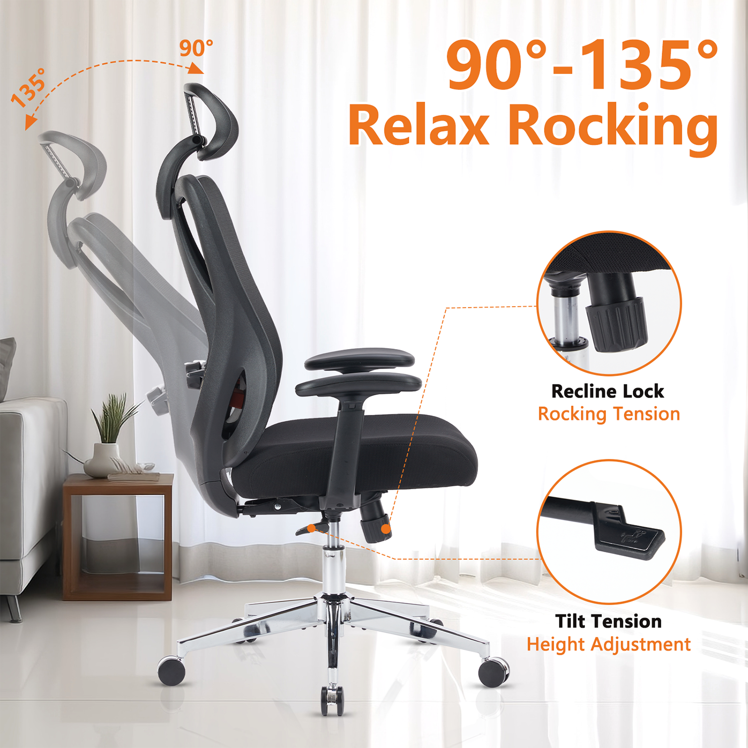 Sumyeg WF-HW60449BK-LA Office-Chairs - View #4