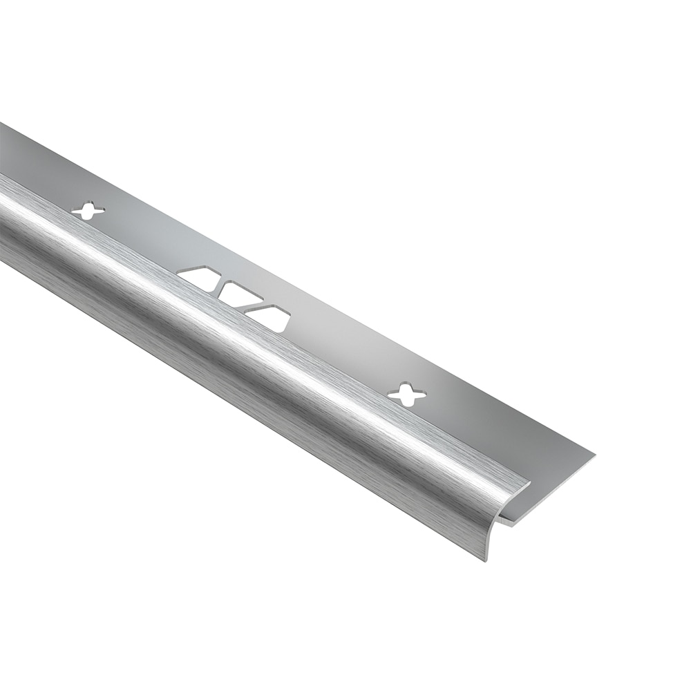 Schluter Systems VPRO50ACGB Vinpro-RO Brushed chrome 0.188-in T x 0.188-in W x 98.5-in L Anodized aluminum Bullnose