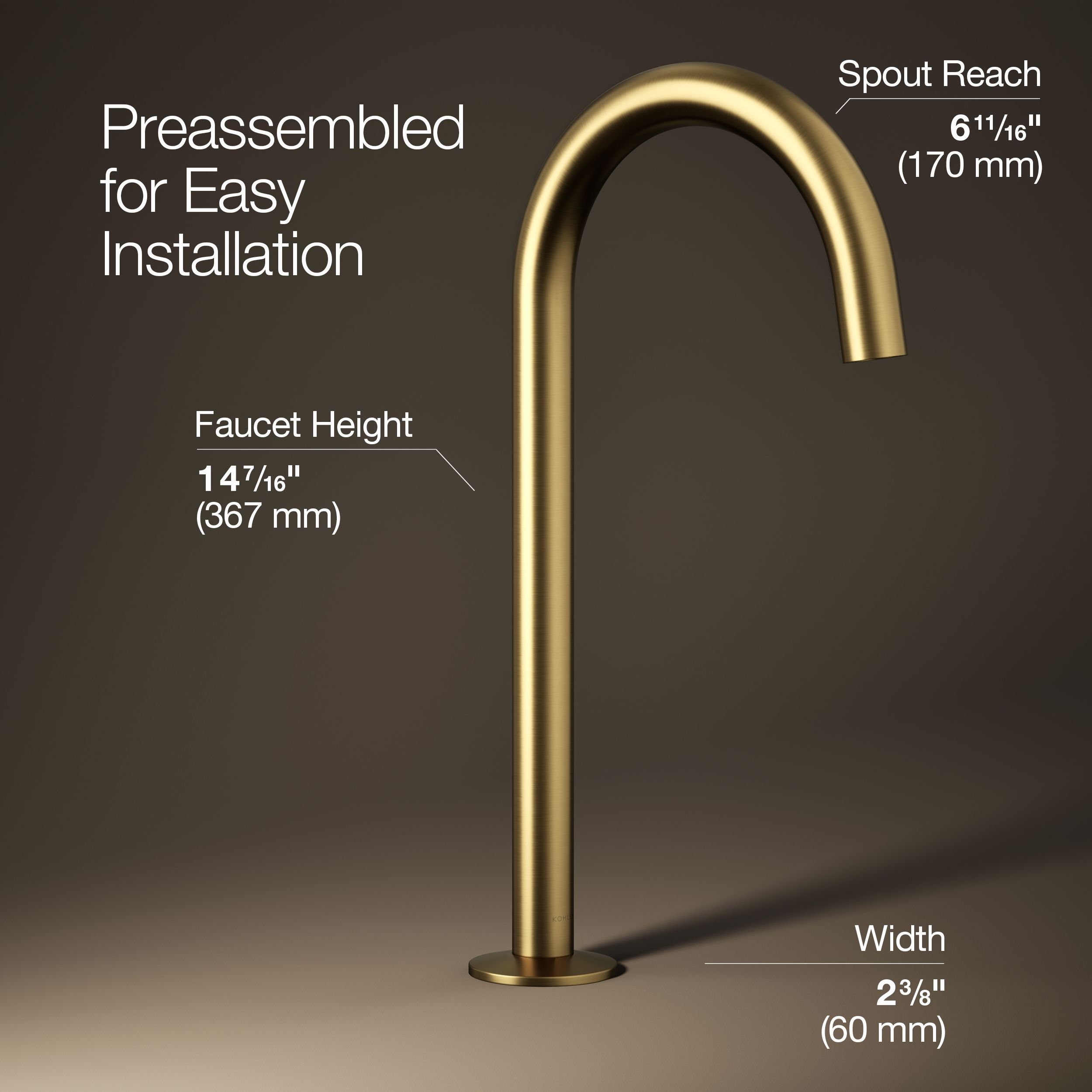 KOHLER K-77965-2MB Lavatory-Faucets - View #3