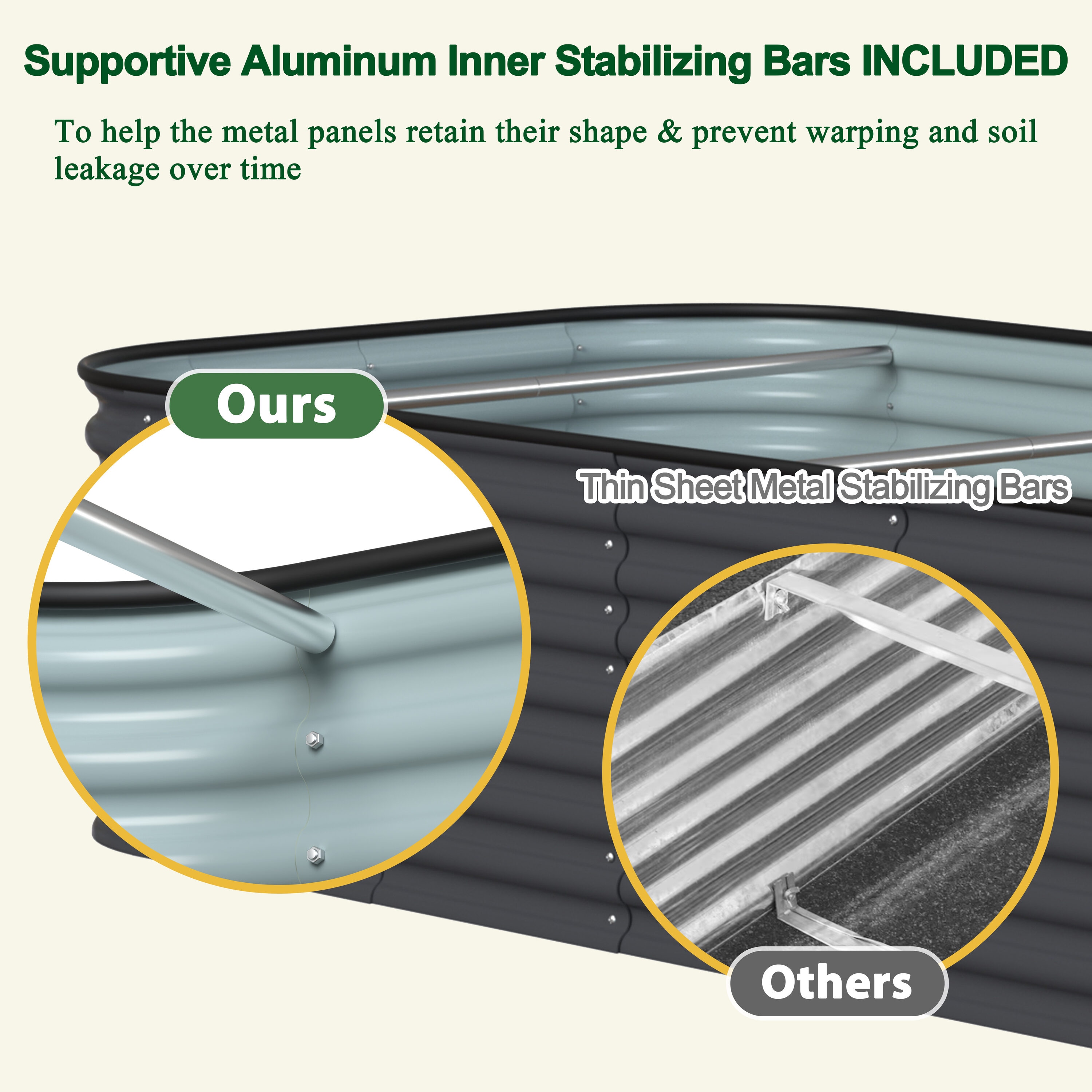 VEIKOUS PG0102-84-01GY Raised-Garden-Beds - View #7