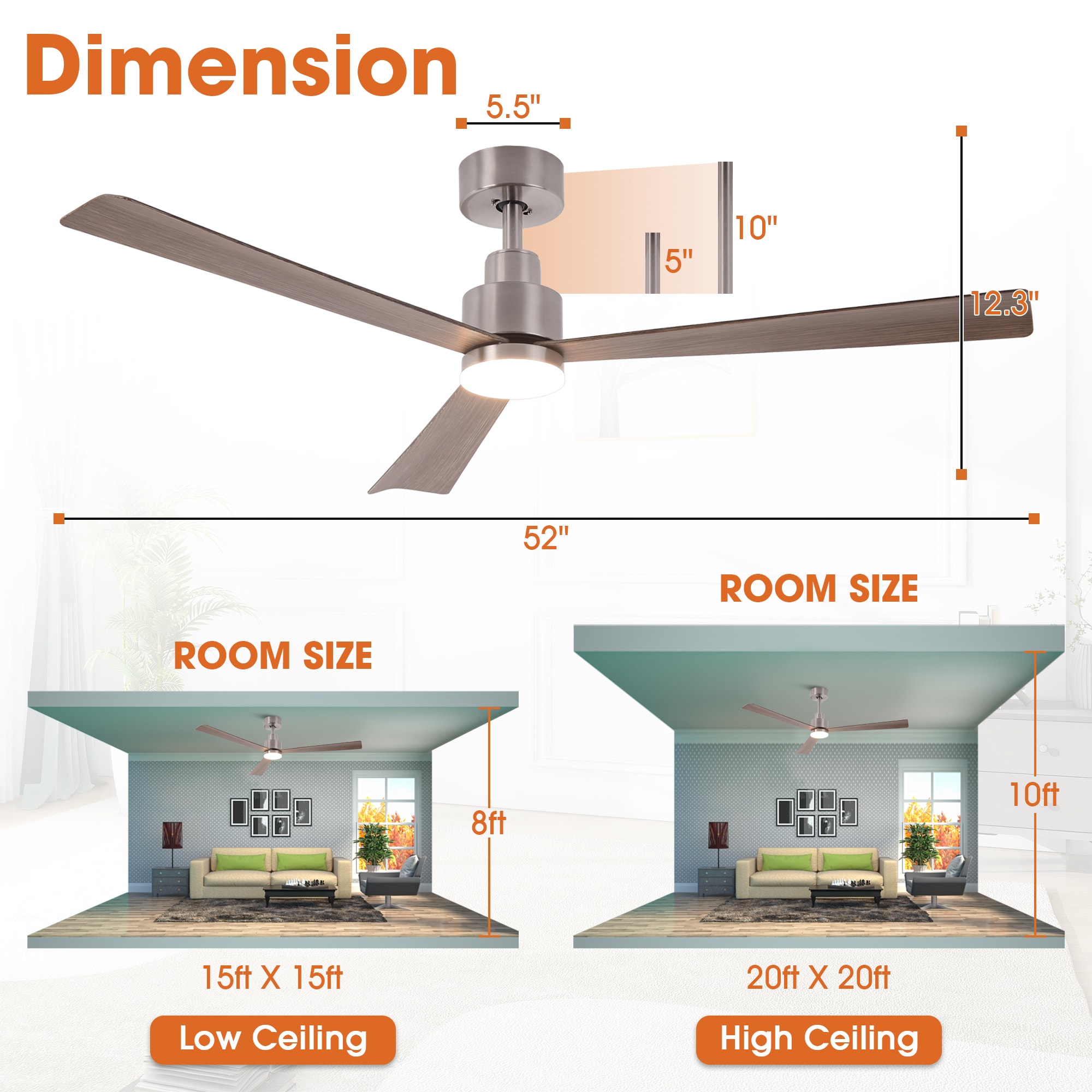Parrot Uncle F6014SN Ceiling-Fans - View #8