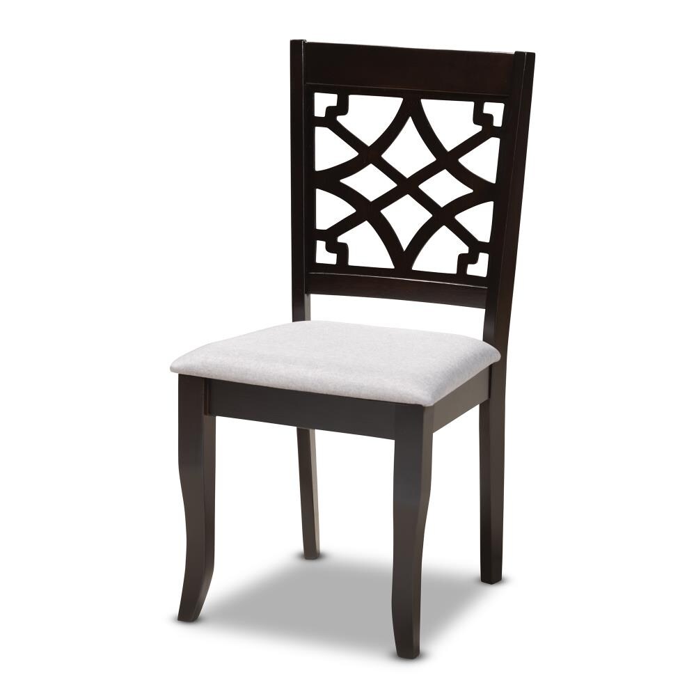 Mael Espresso Brown and Grey 5-Piece Oak Dining Set