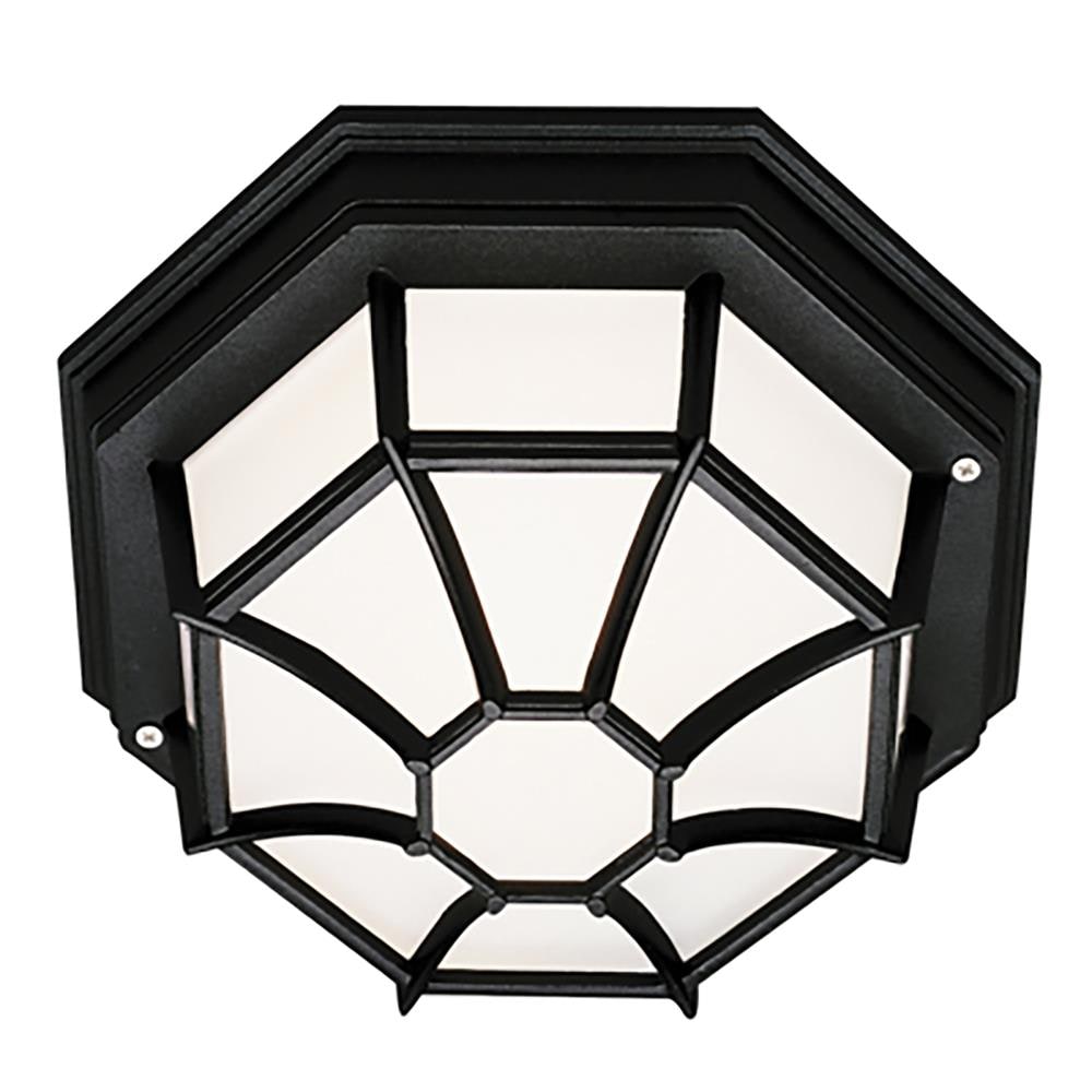 Lucid Lighting 40581 BK 1 -Light 9-in Black Indoor/Outdoor