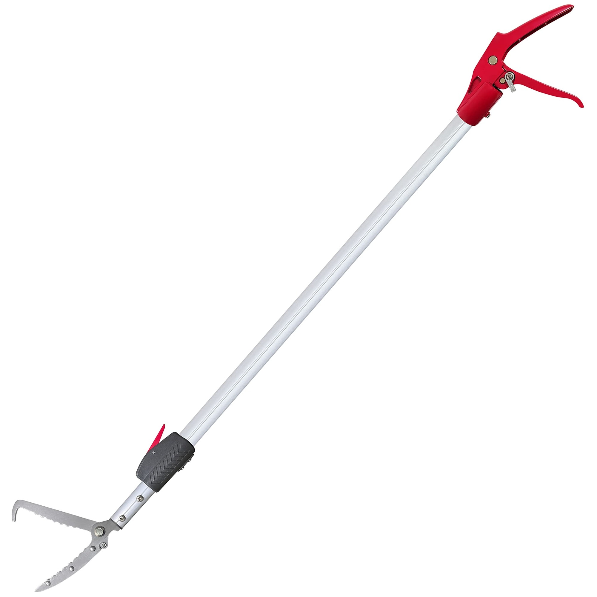 Adrinfly  Telescopic Snake Grabber Tool 3 7 to 5 FT Adjustable Reptile Catcher with Wide Jaw Tongs and Hook for Safe Snake Handling