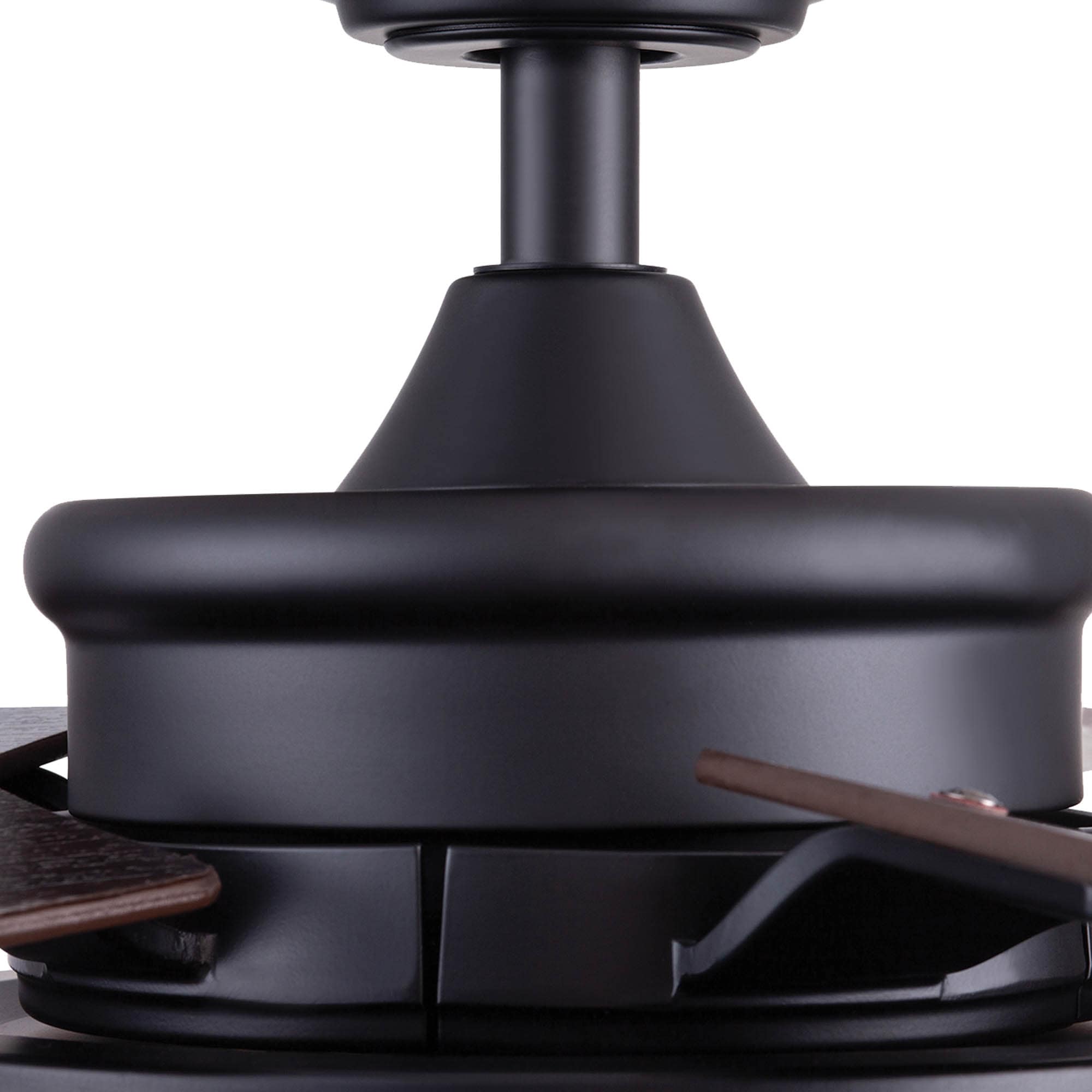 Carnegie 52" Matte Black Ceiling Fan with LED Lights and Remote