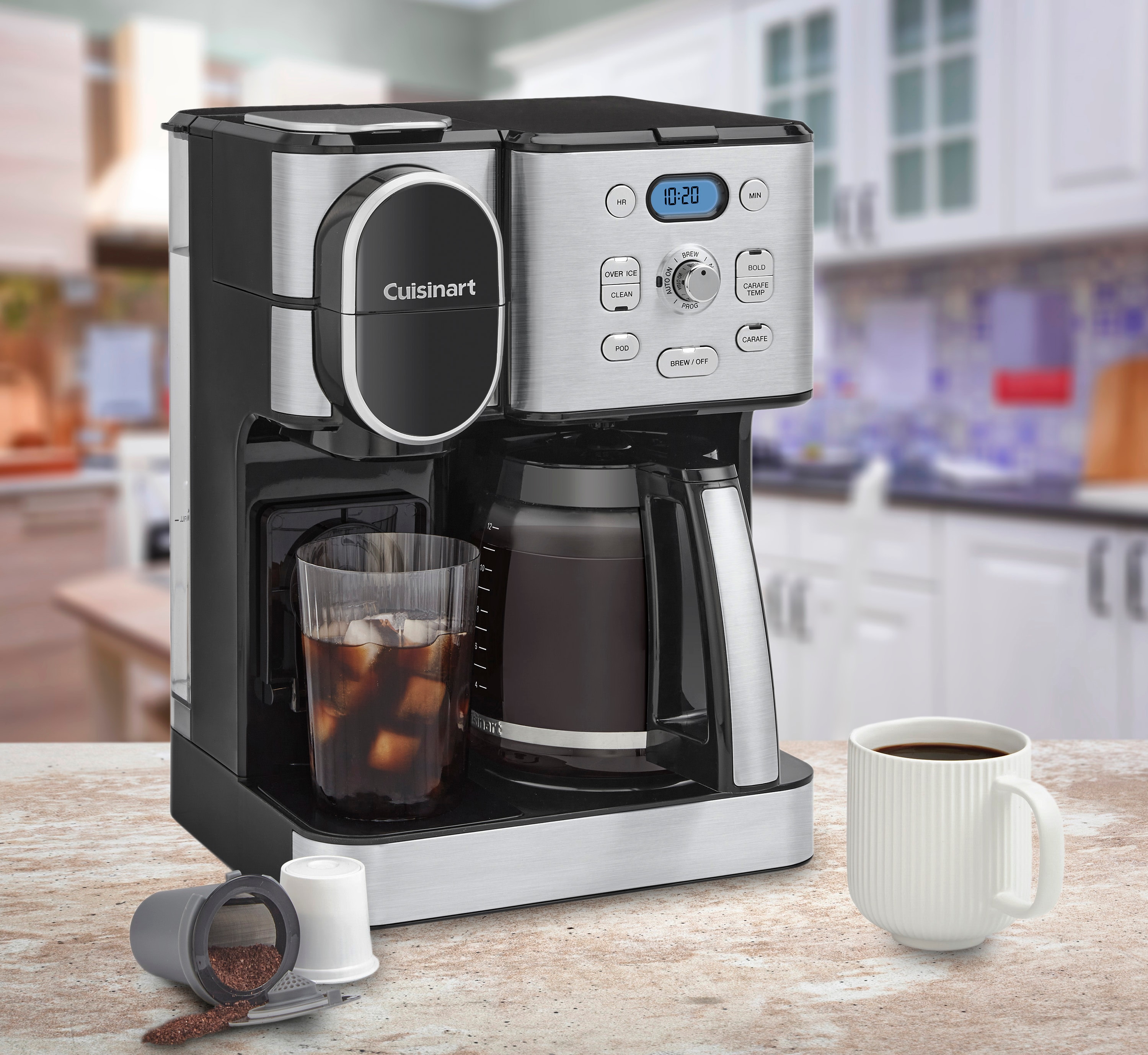 Cuisinart 12-Cup Programmable Combination Coffee Maker with Automatic ...