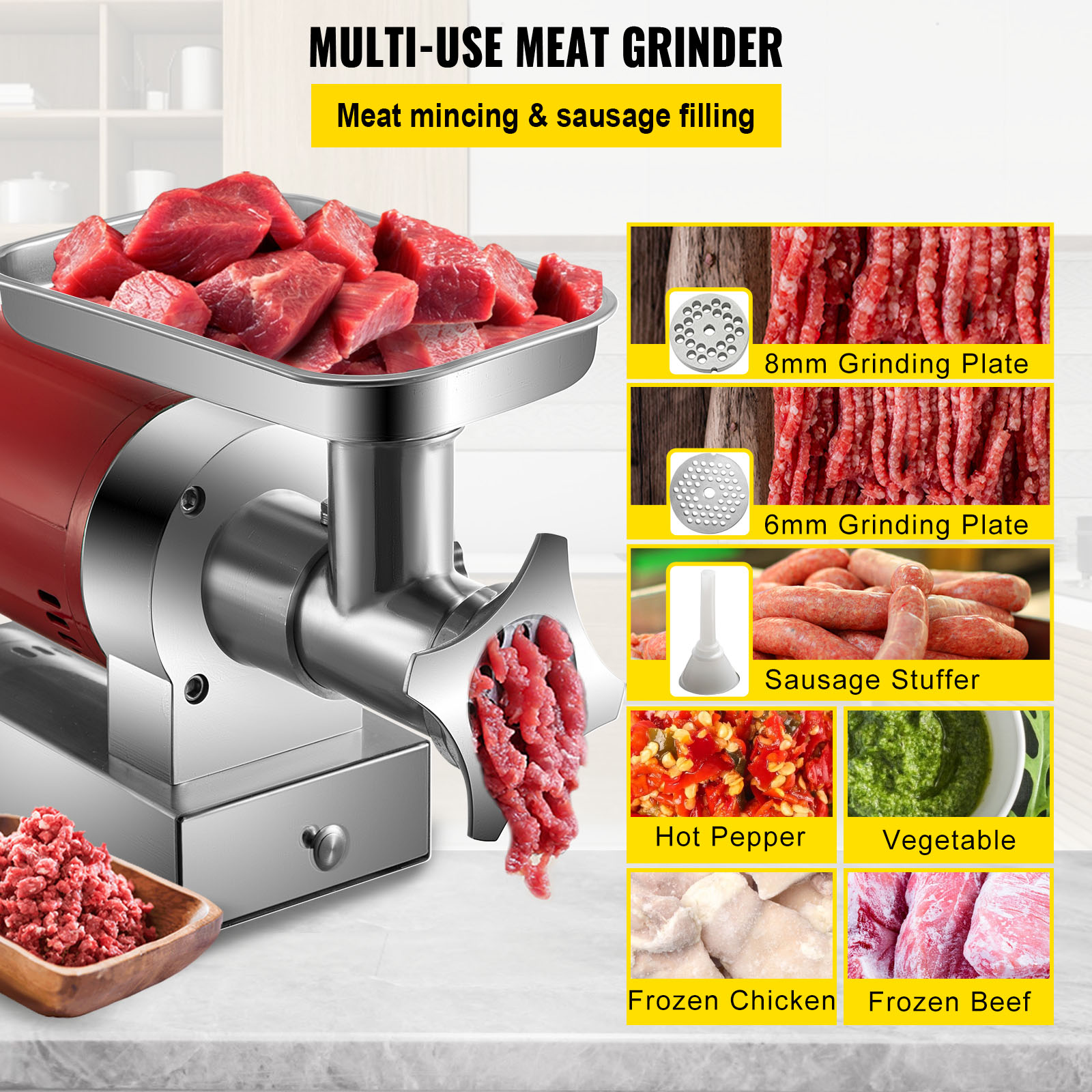 VEVOR SCRJDTMC110001267V1 Meat-Grinders - View #5