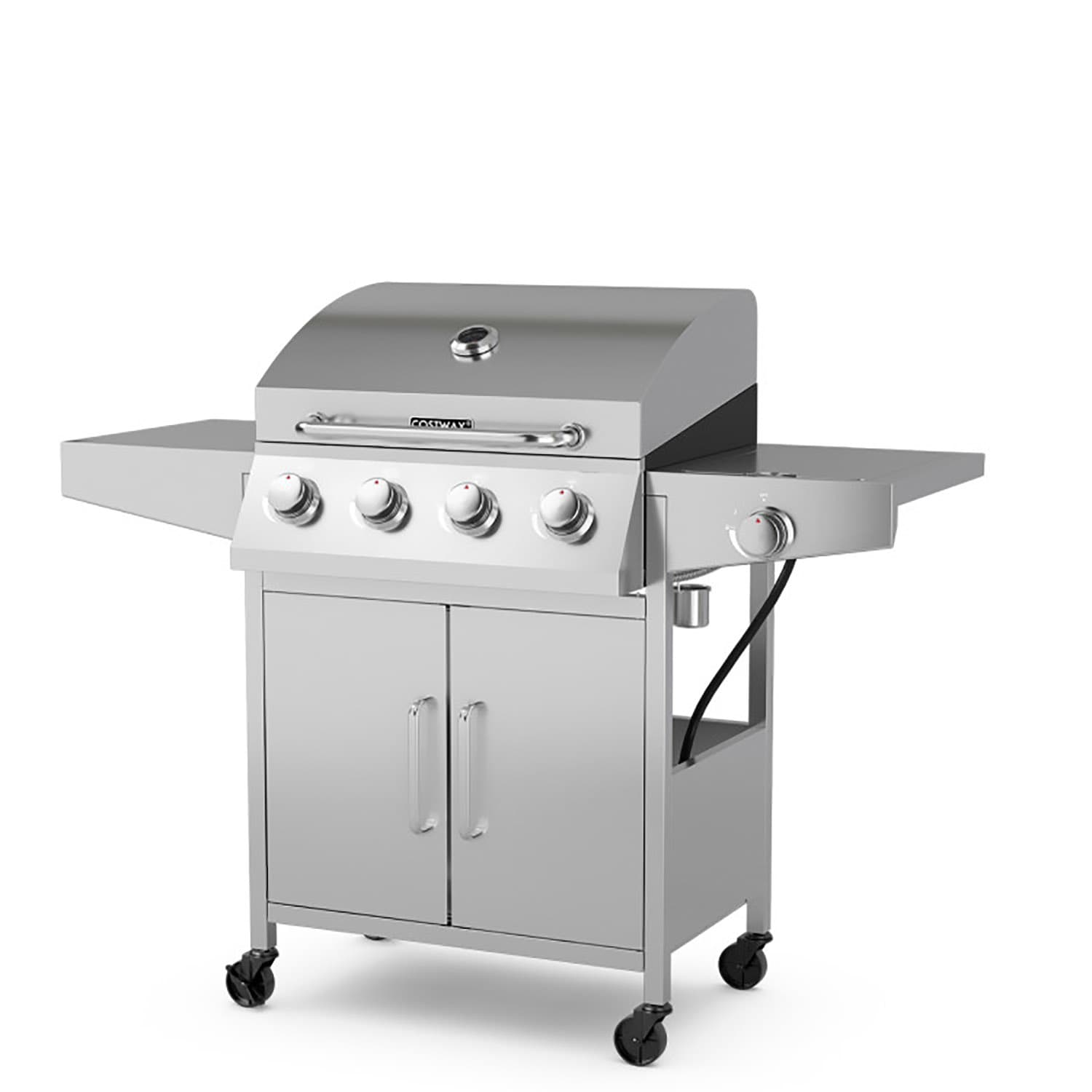 GZMR MO-NP10898USL Silver 5 -Burner Liquid Propane Gas Grill 1 -Side Burner