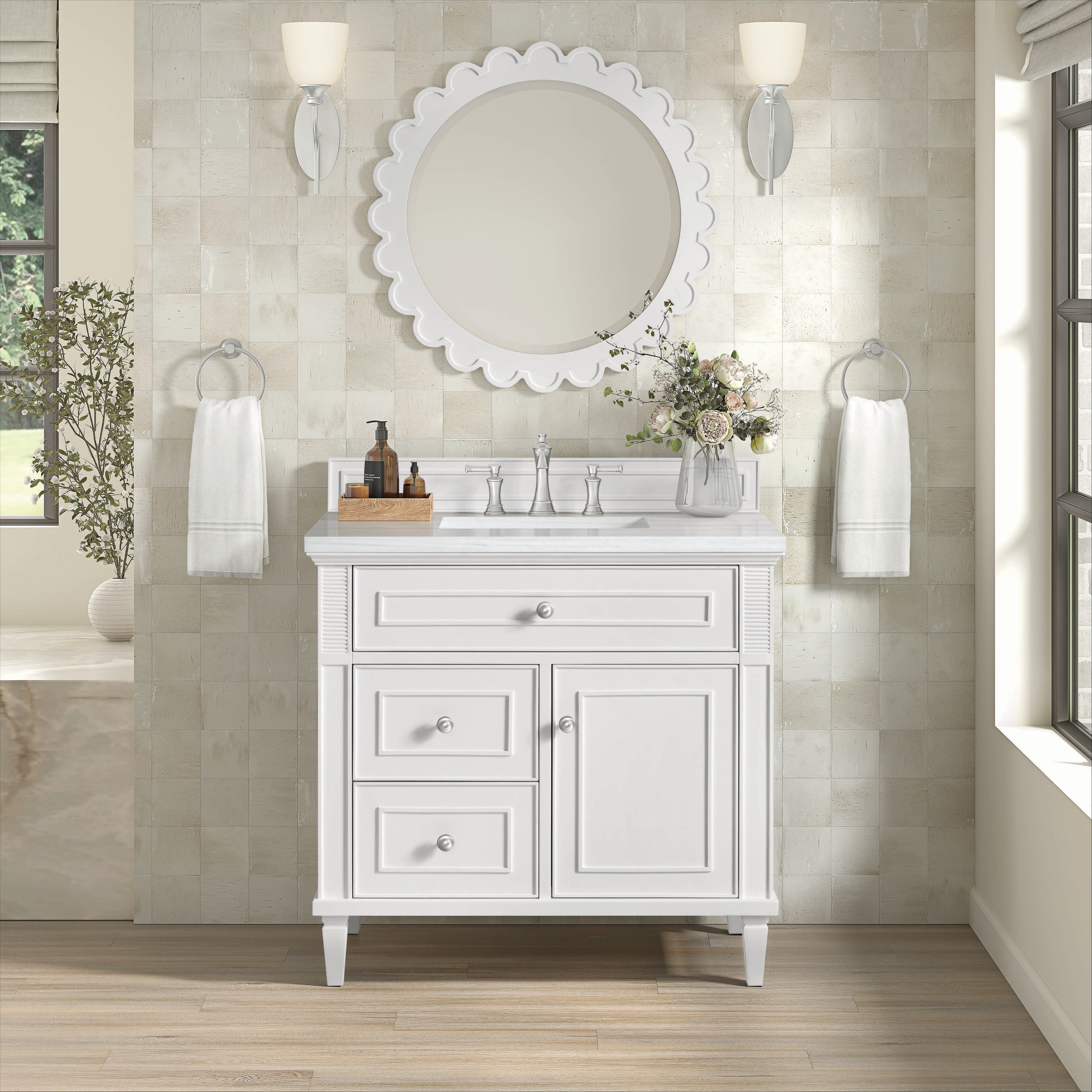 James Martin Vanities 424-V36-BW-3AF Bath-Vanity-Combo - View #2