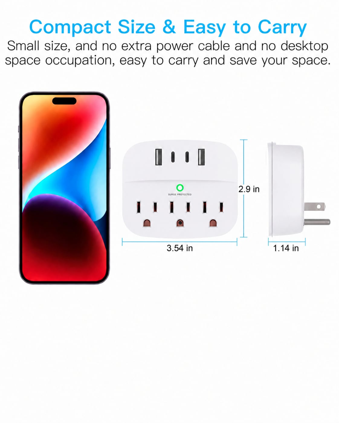 Aoibox LAB6G962 Power-Outlet-Taps - View #6