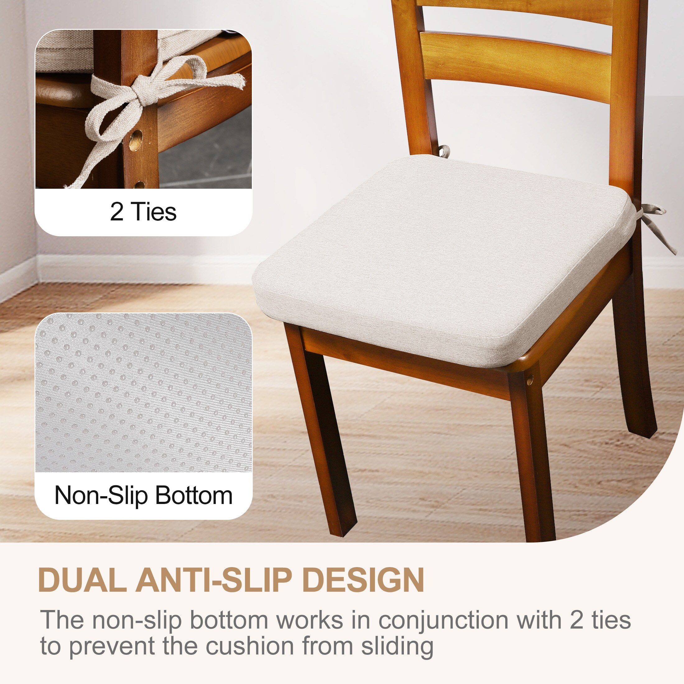 AAAAAcessories LS-DCCLS-XIANGYA-2P Indoor-Chair-Cushions - View #4