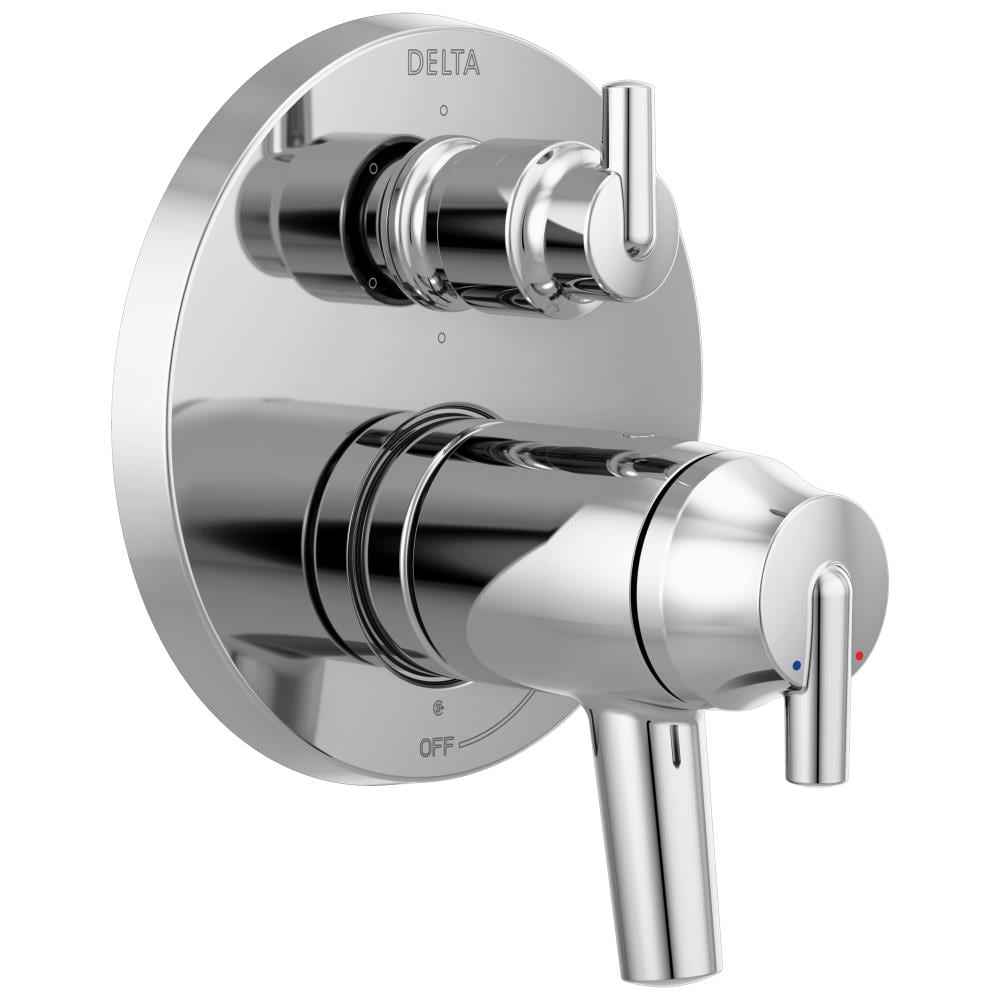 Delta T27T959 Trinsic Chrome 4.938-Inches Universal Bathtub/Shower Shower mixer 0.5-Inches -ID